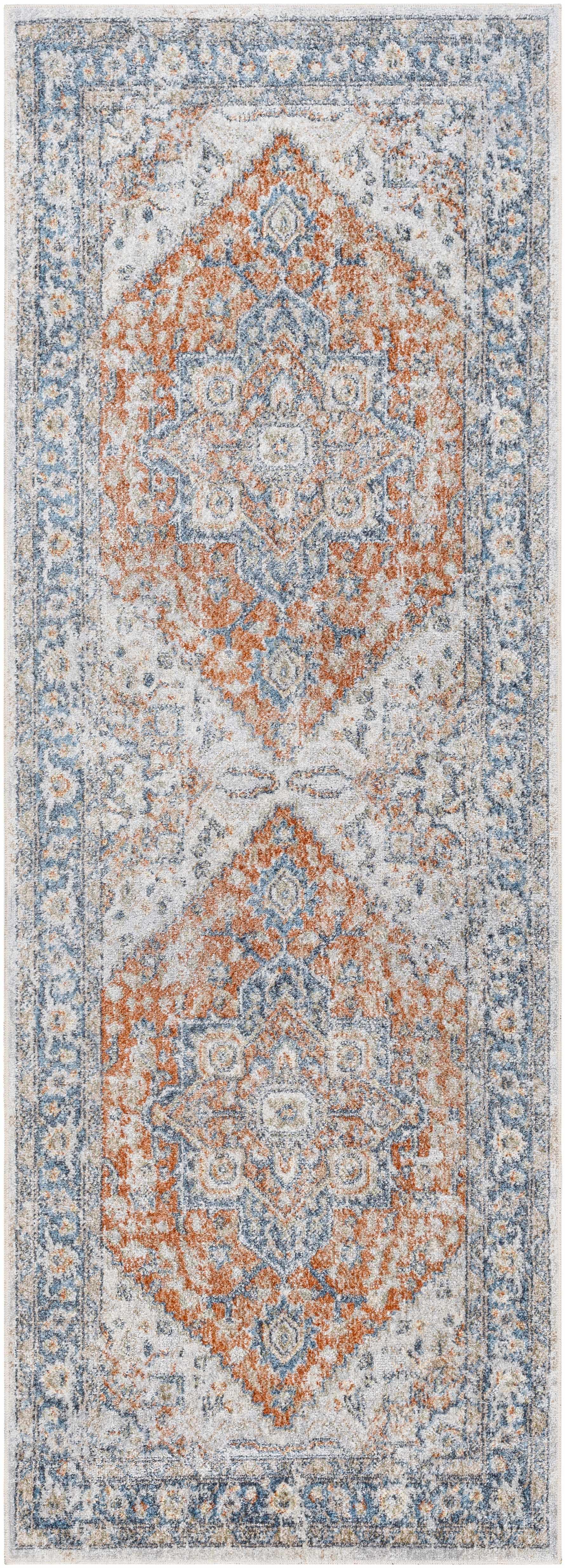 Ezri Rust Washable Area Rug