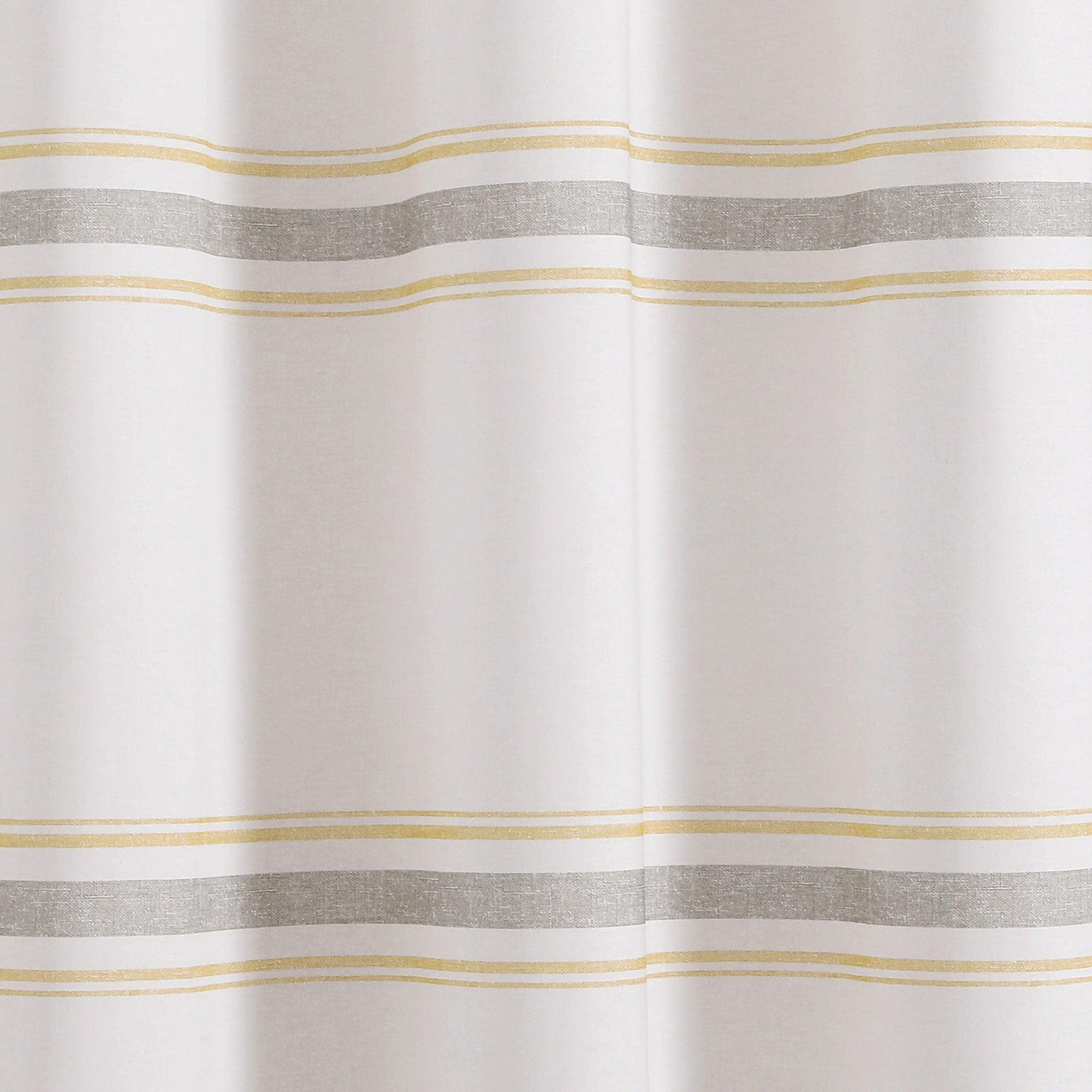 Farmhouse Stripe 100% Cotton Shower Curtain