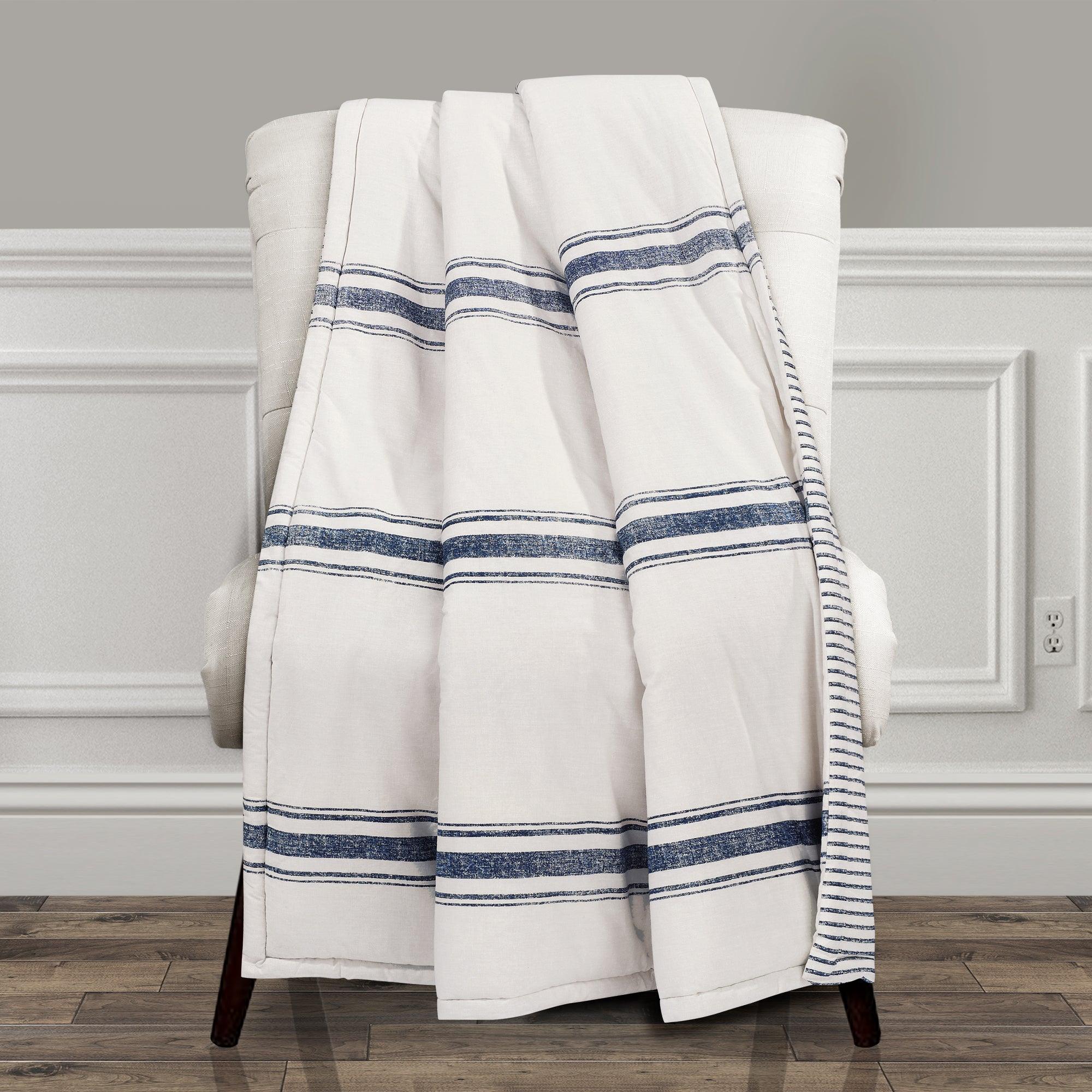 Farmhouse Stripe Throw