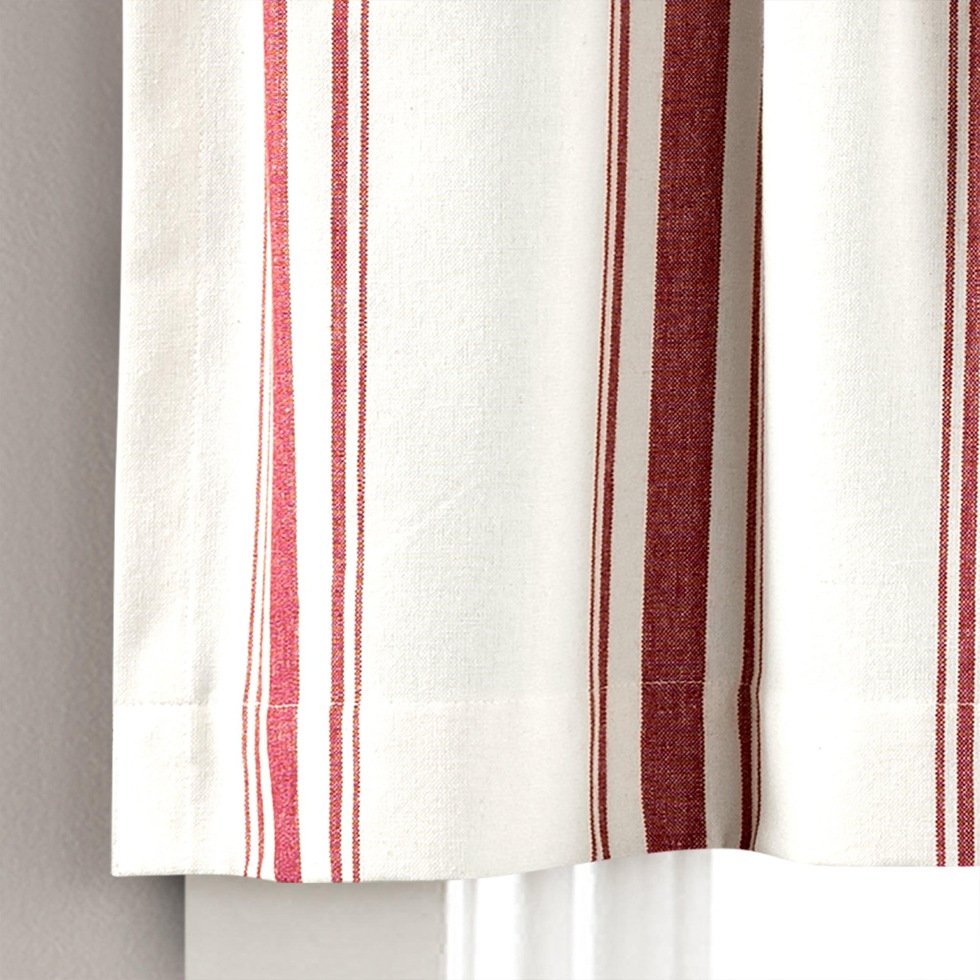 Farmhouse Stripe Yarn Dyed Recycled Cotton Valance