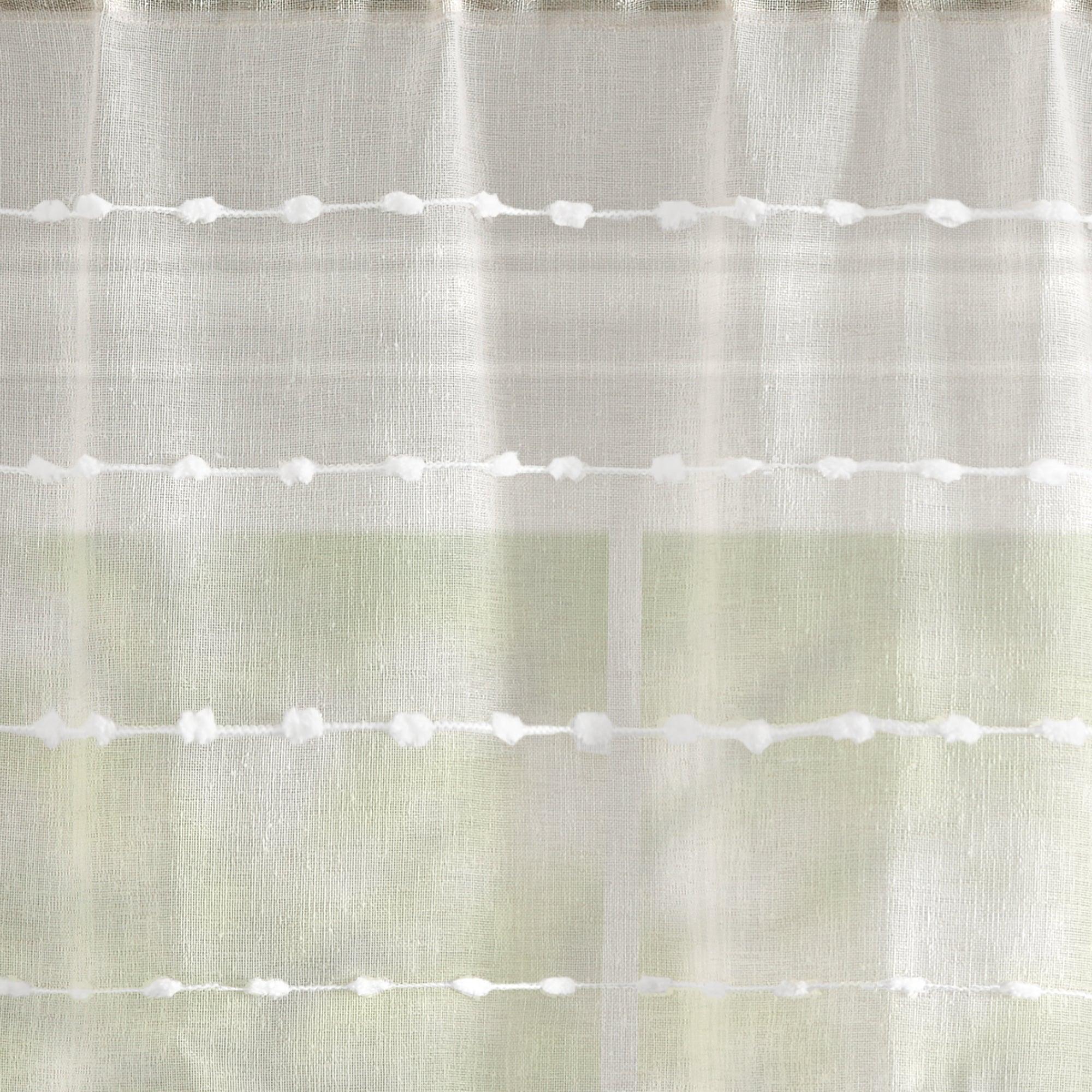 Farmhouse Textured Sheer Valance