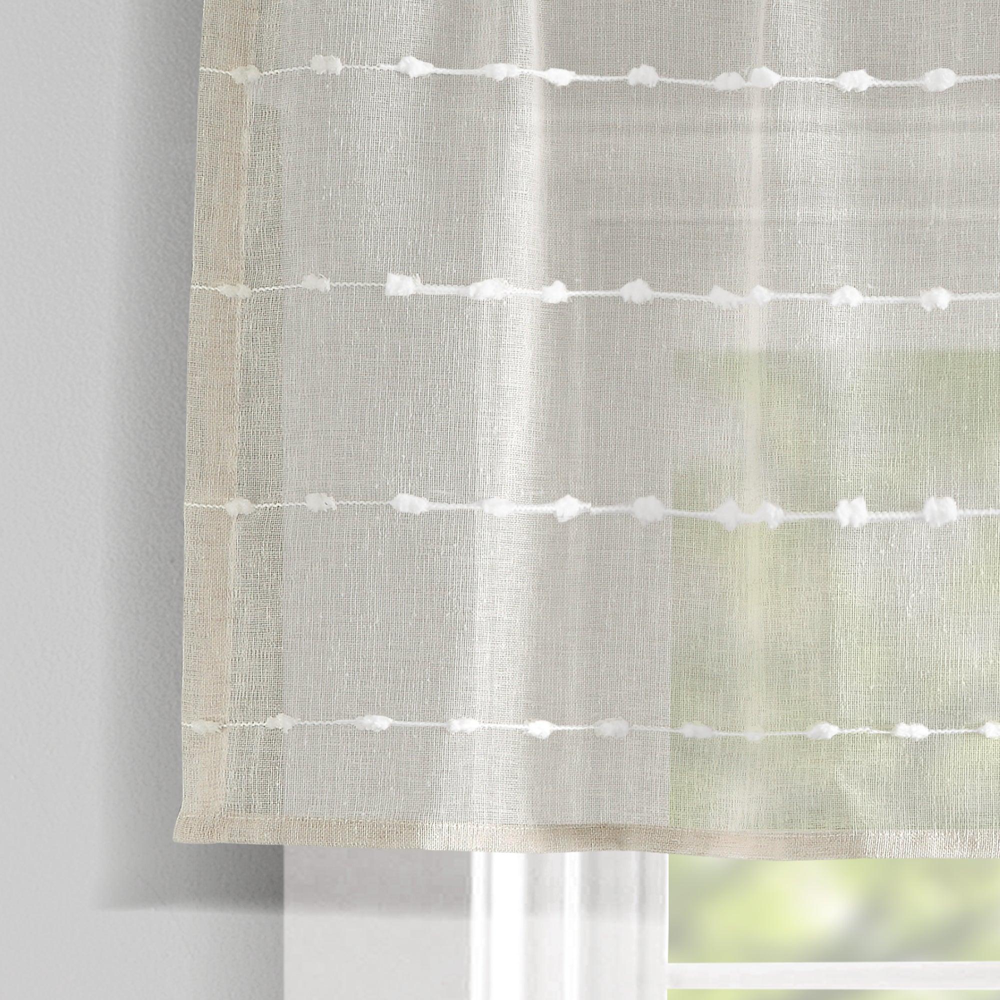 Farmhouse Textured Sheer Valance