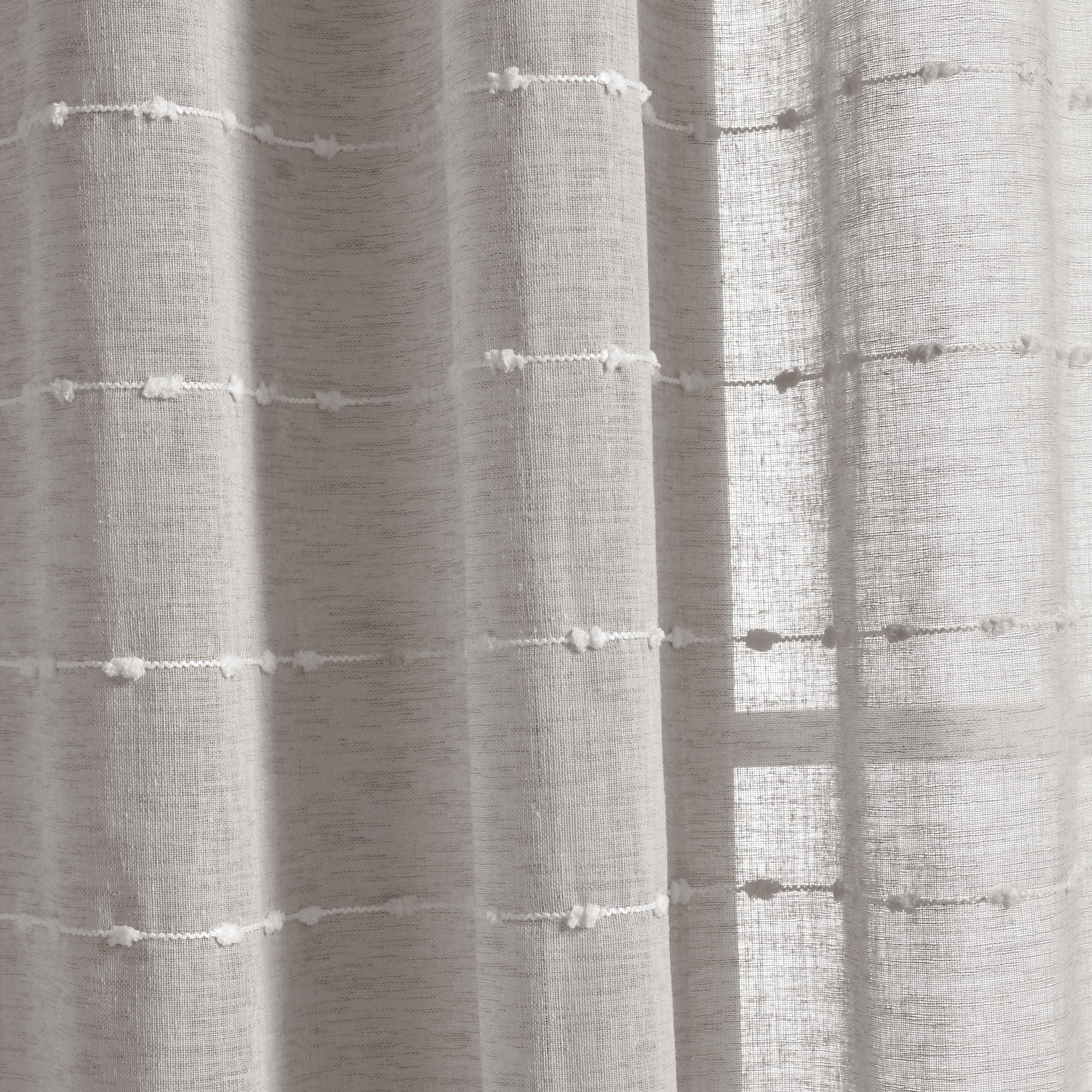 Farmhouse Textured Sheer Valance