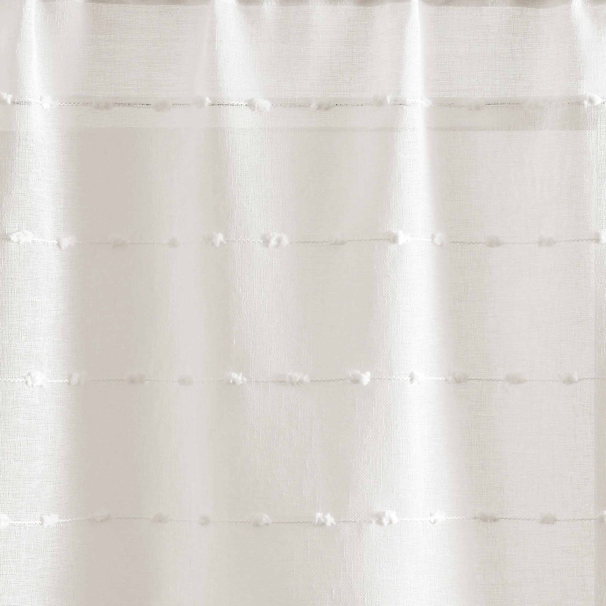 Farmhouse Textured Sheer Valance