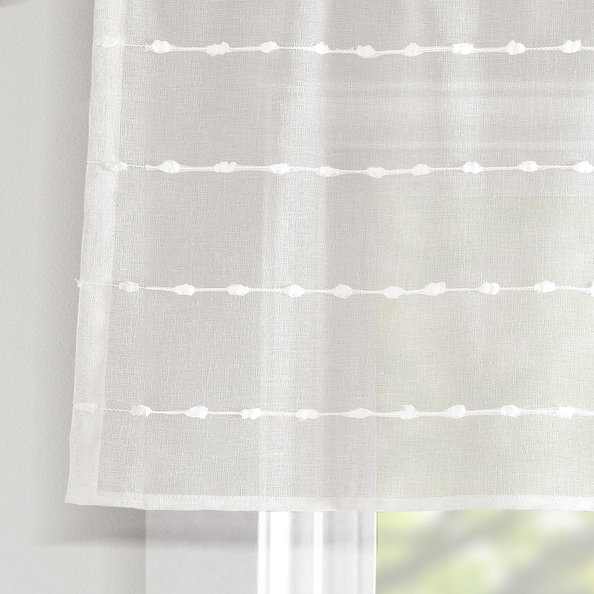 Farmhouse Textured Sheer Valance