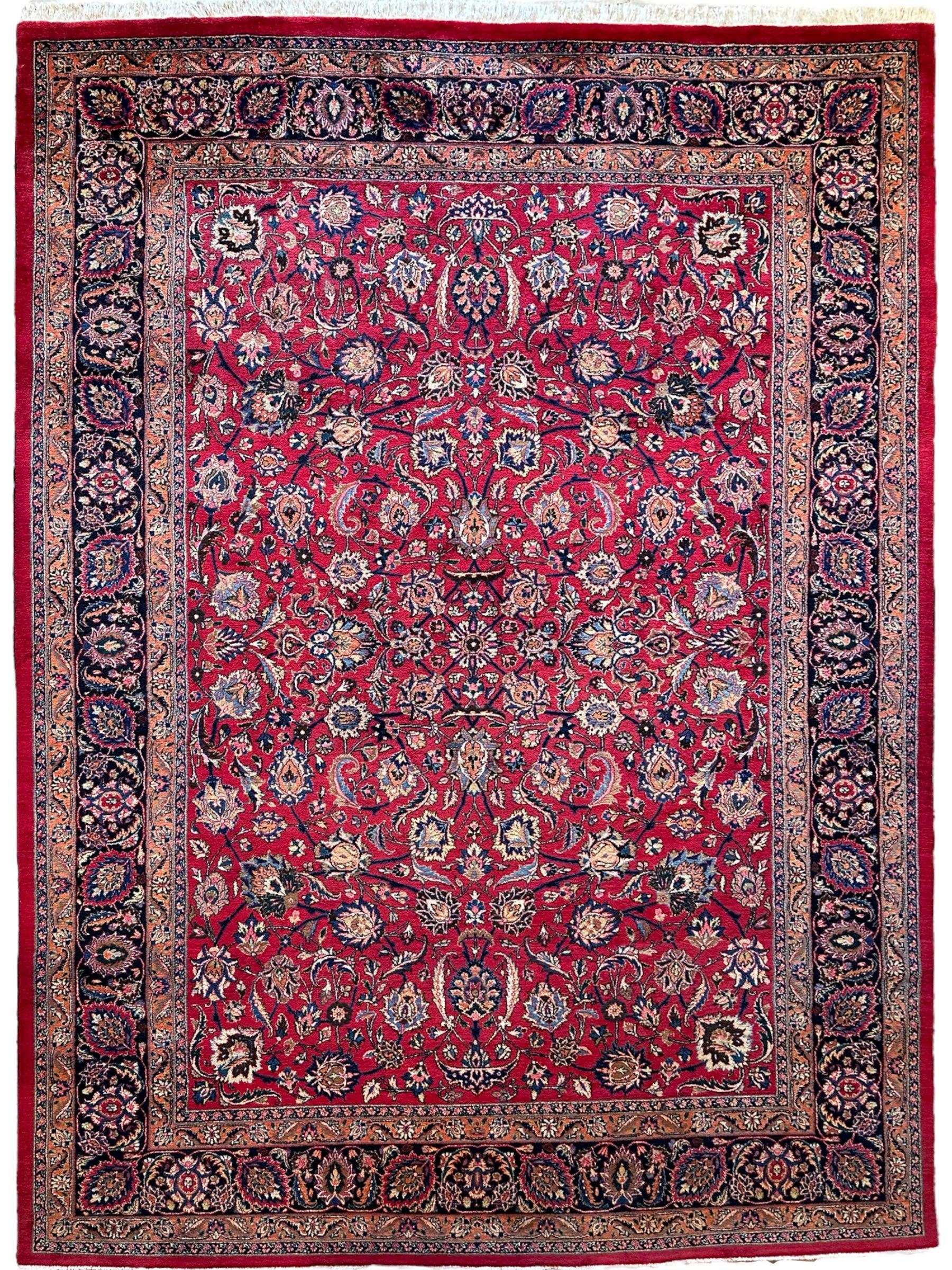 Fine Allover Persian Mashhad Rug 8’2”x11’6”