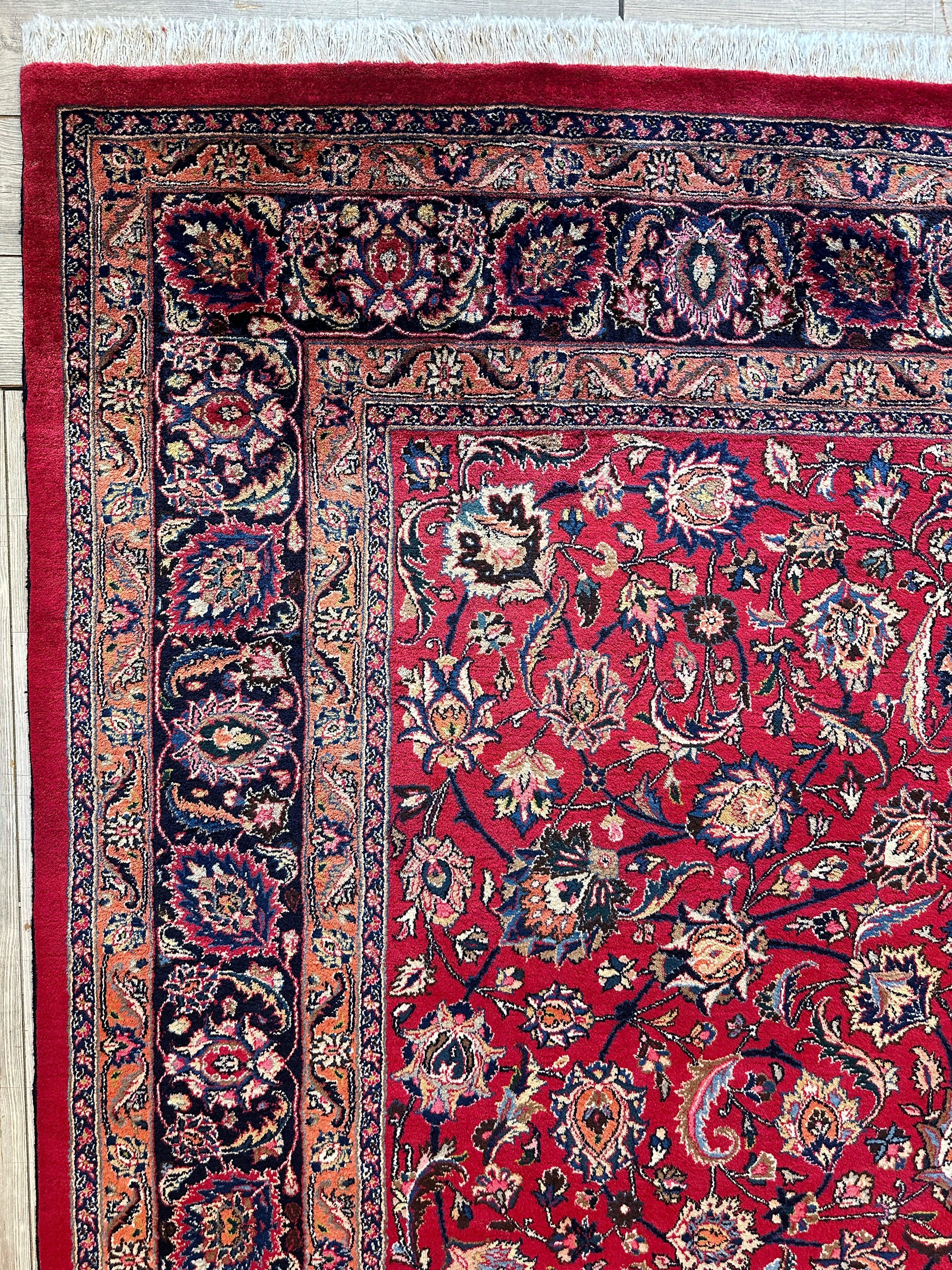 Fine Allover Persian Mashhad Rug 8’2”x11’6”