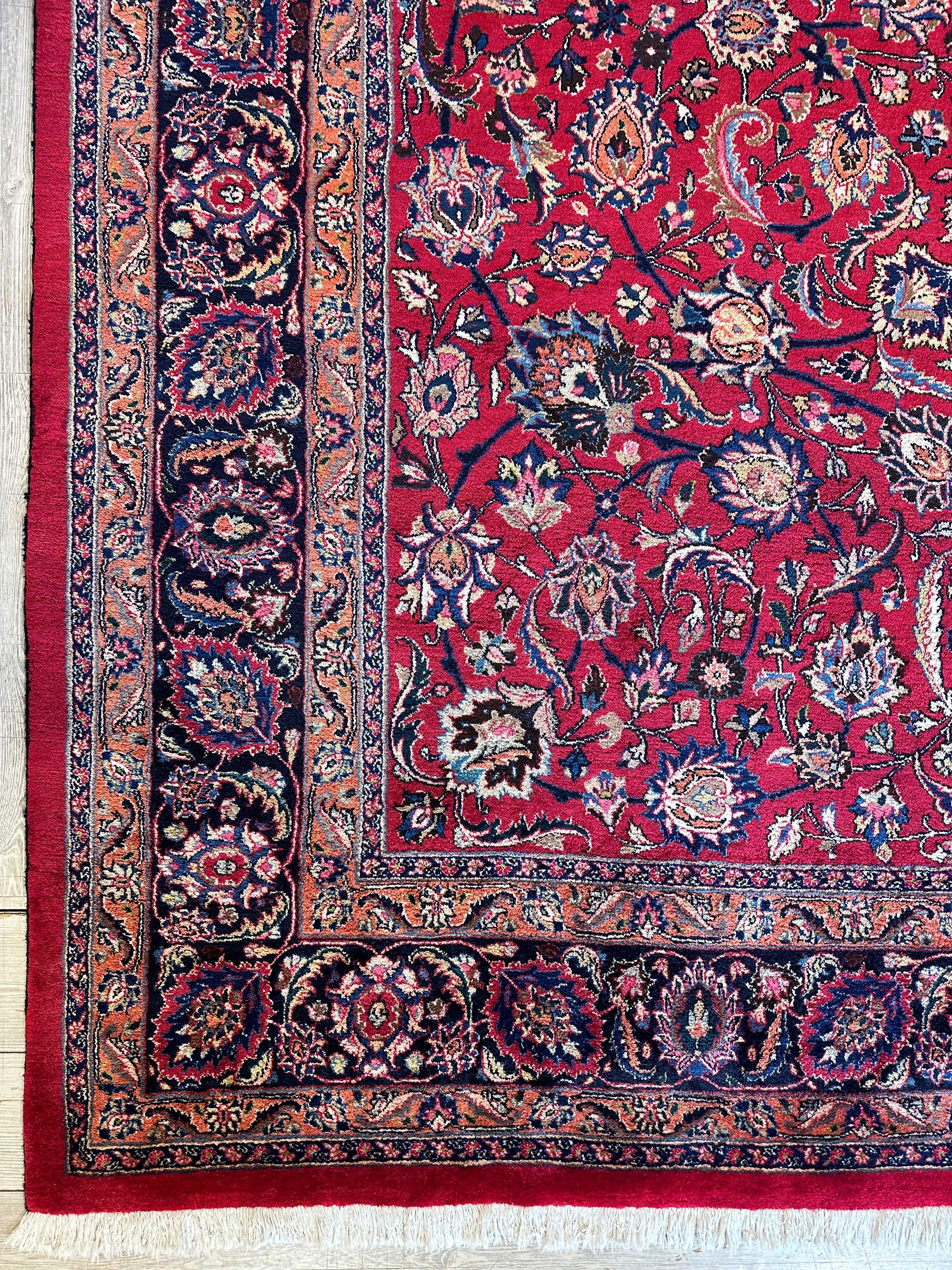 Fine Allover Persian Mashhad Rug 8’2”x11’6”