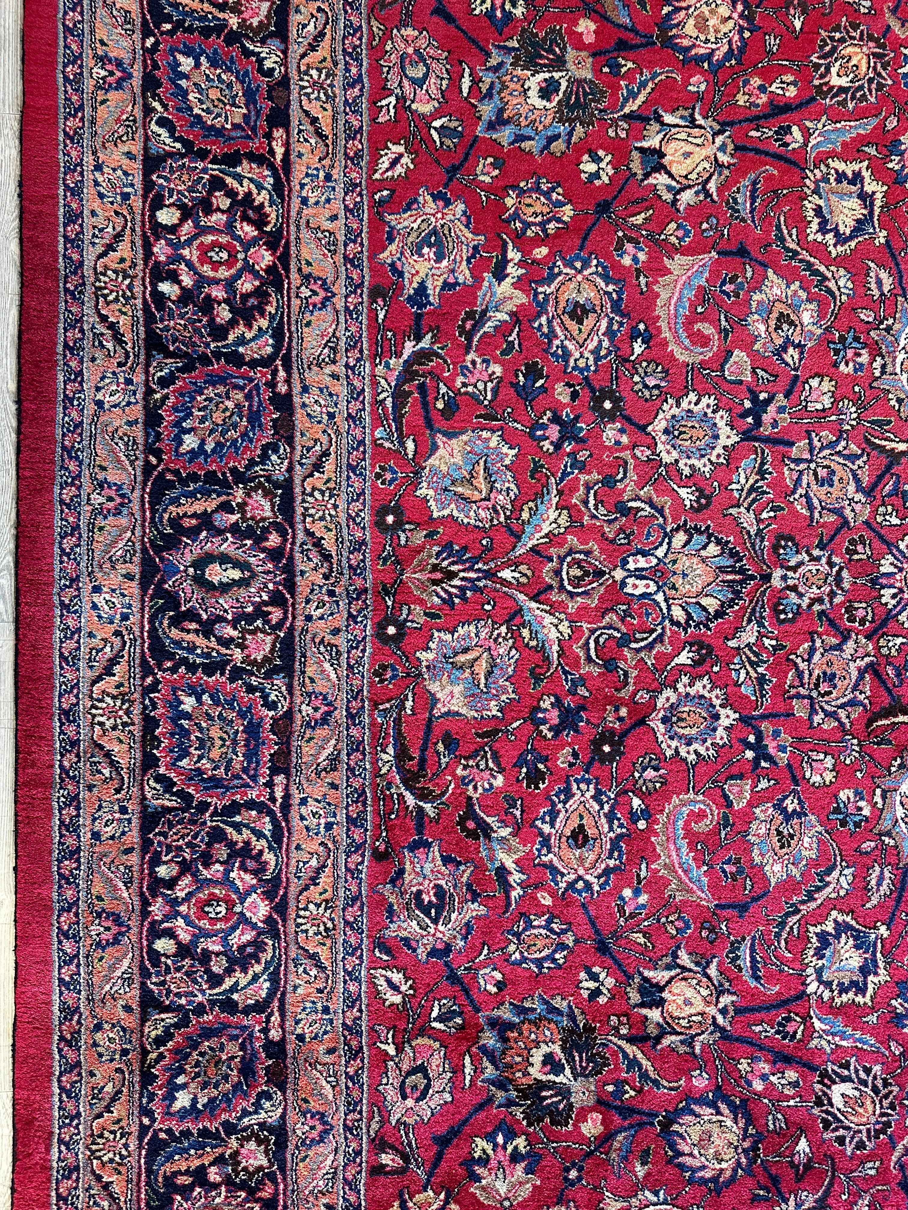 Fine Allover Persian Mashhad Rug 8’2”x11’6”