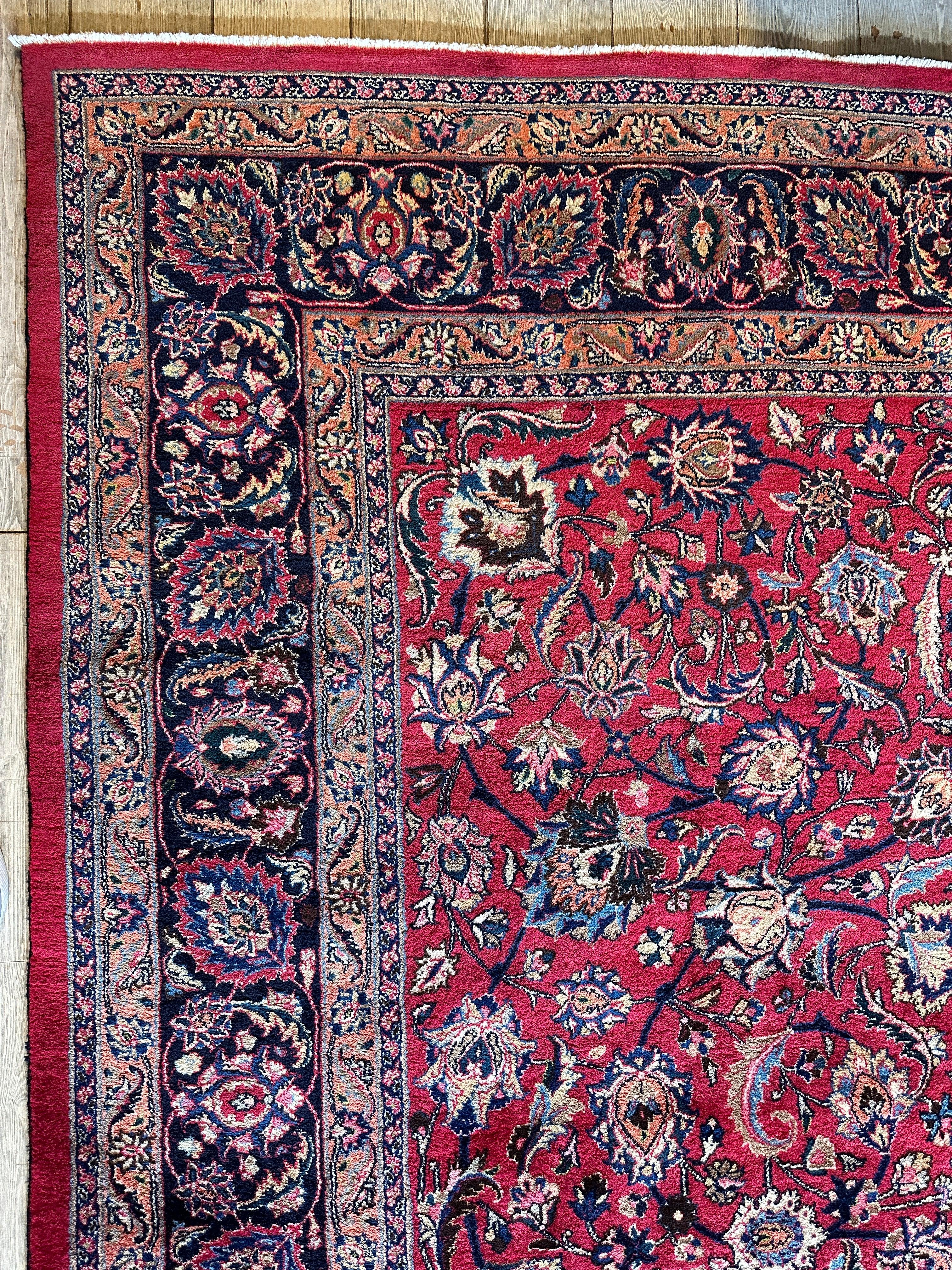 Fine Allover Persian Mashhad Rug 8’2”x11’6”