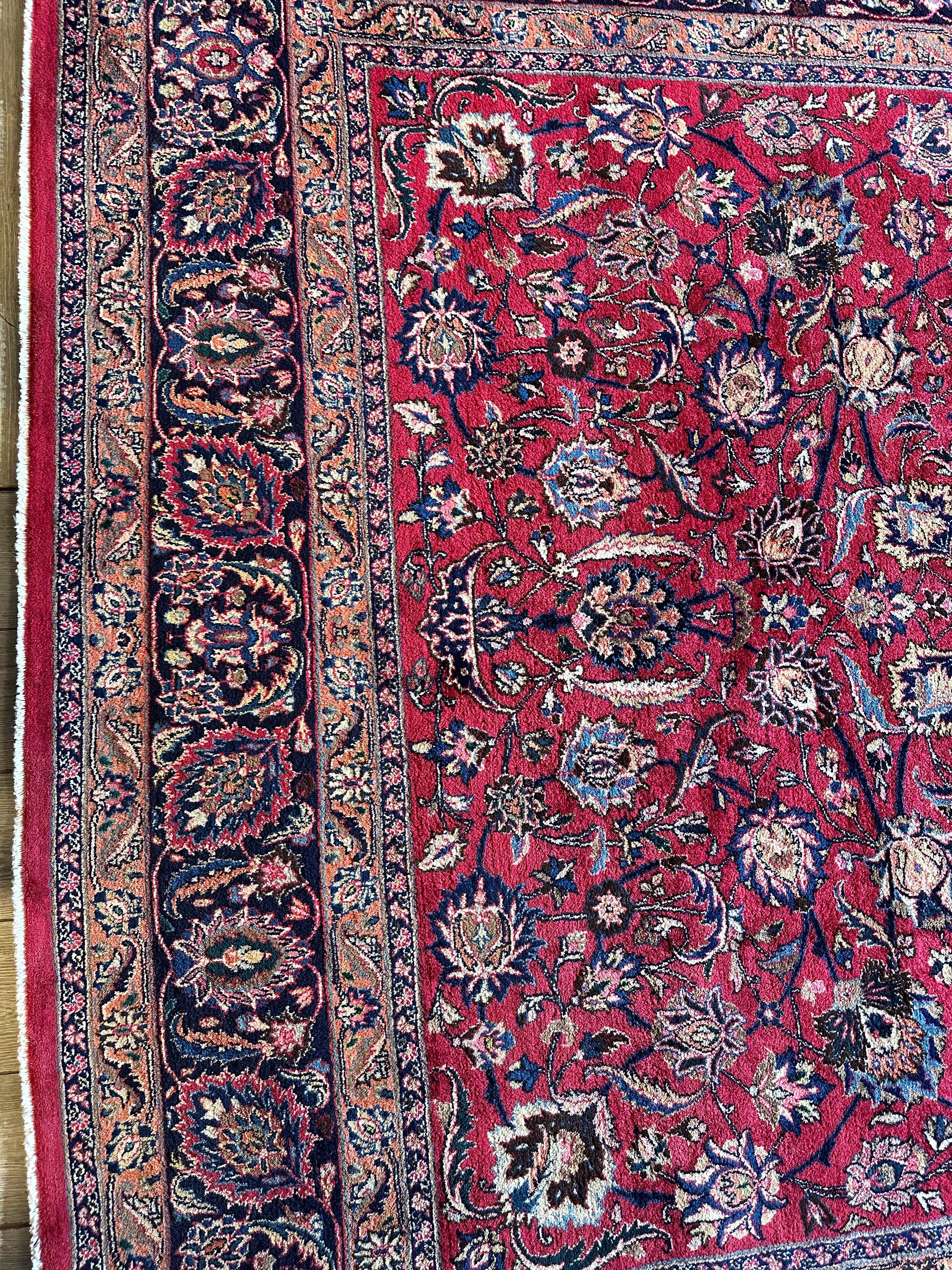 Fine Allover Persian Mashhad Rug 8’2”x11’6”