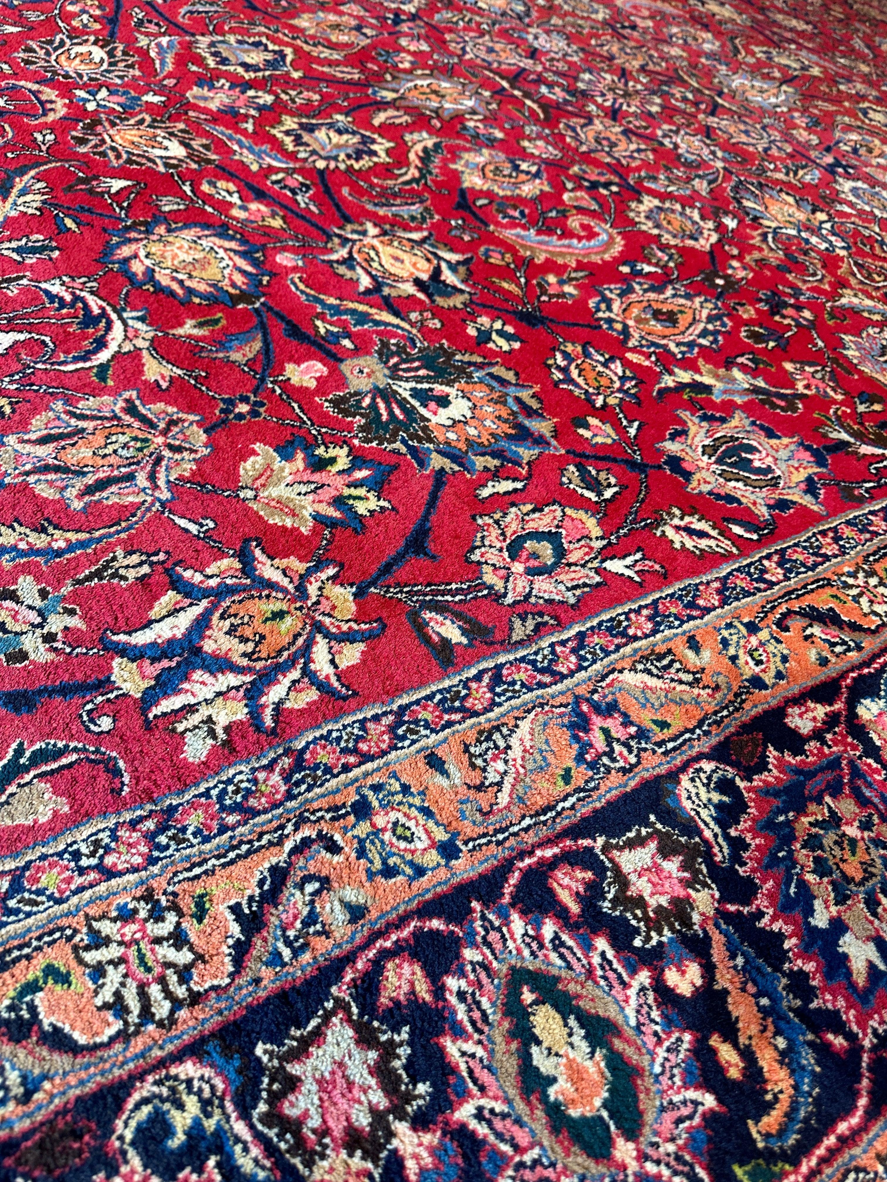 Fine Allover Persian Mashhad Rug 8’2”x11’6”