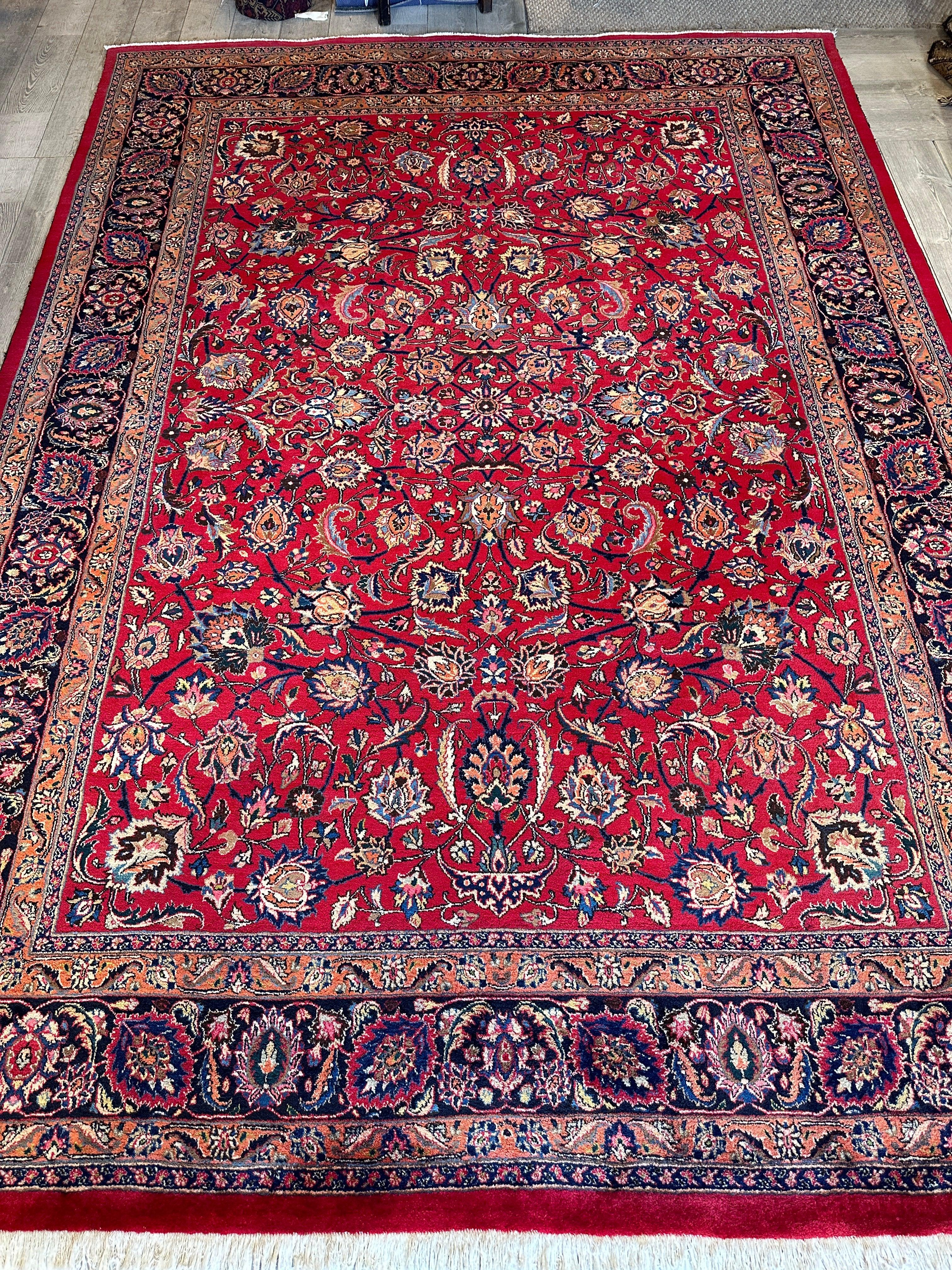 Fine Allover Persian Mashhad Rug 8’2”x11’6”