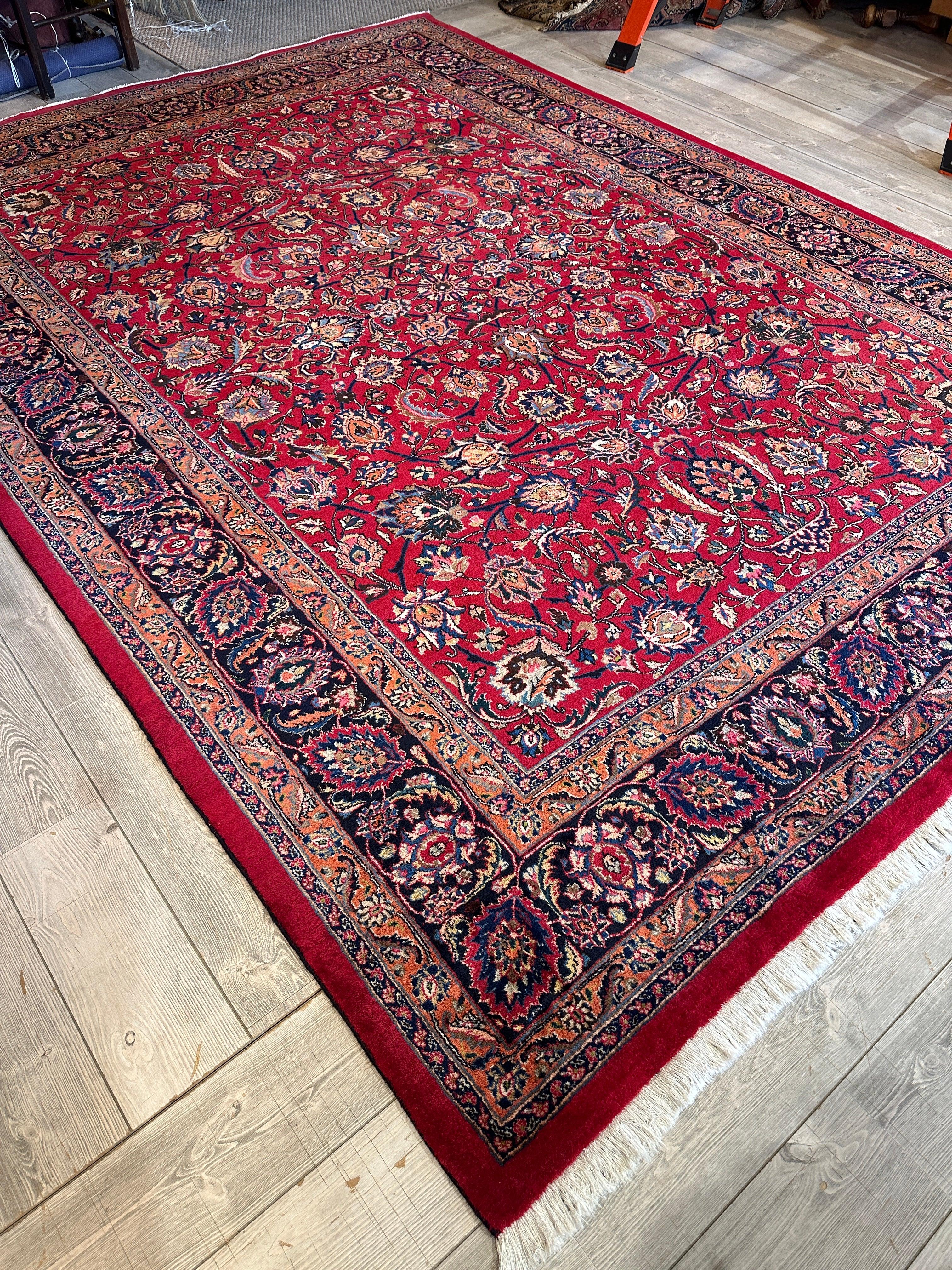 Fine Allover Persian Mashhad Rug 8’2”x11’6”