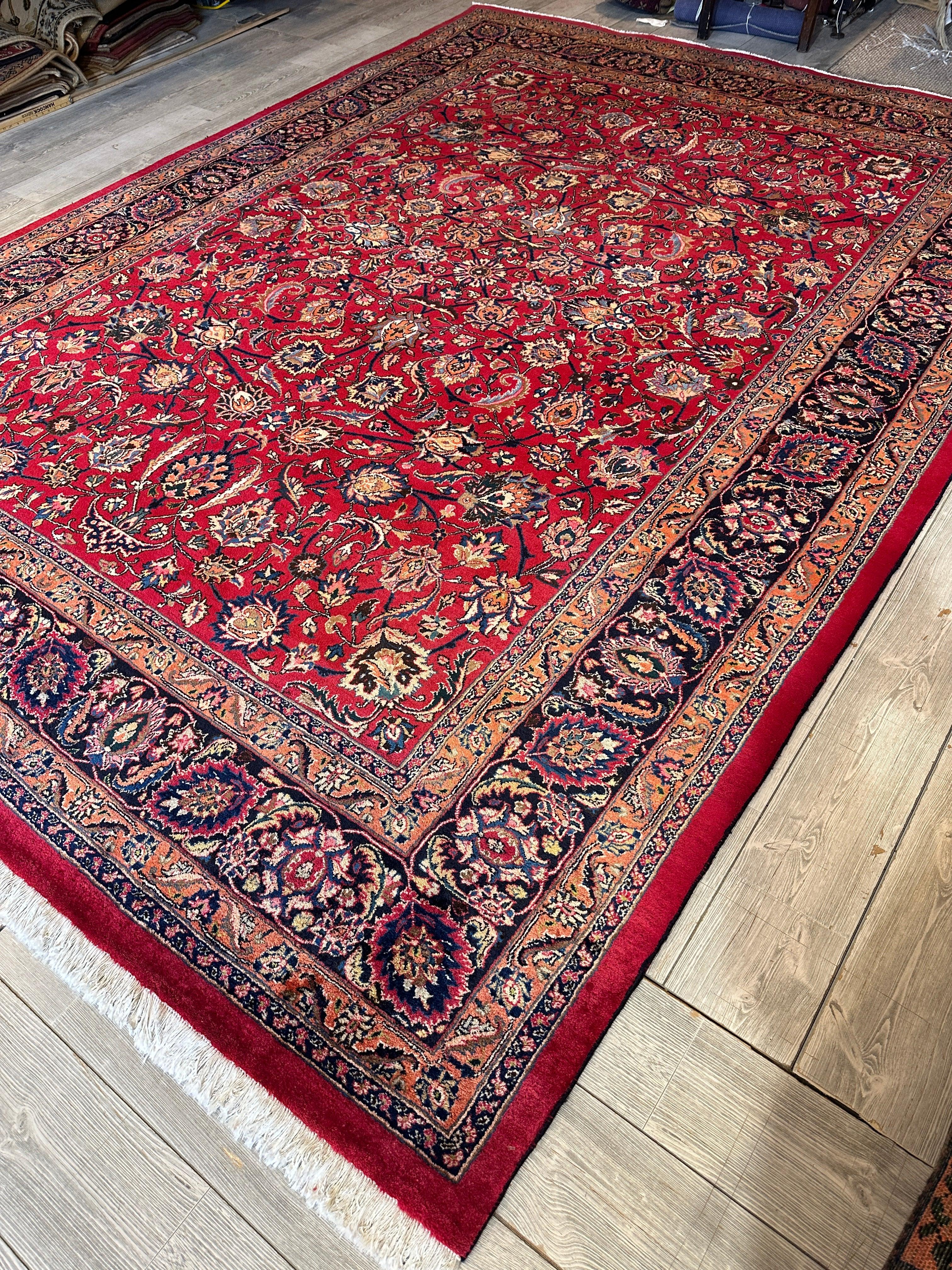 Fine Allover Persian Mashhad Rug 8’2”x11’6”