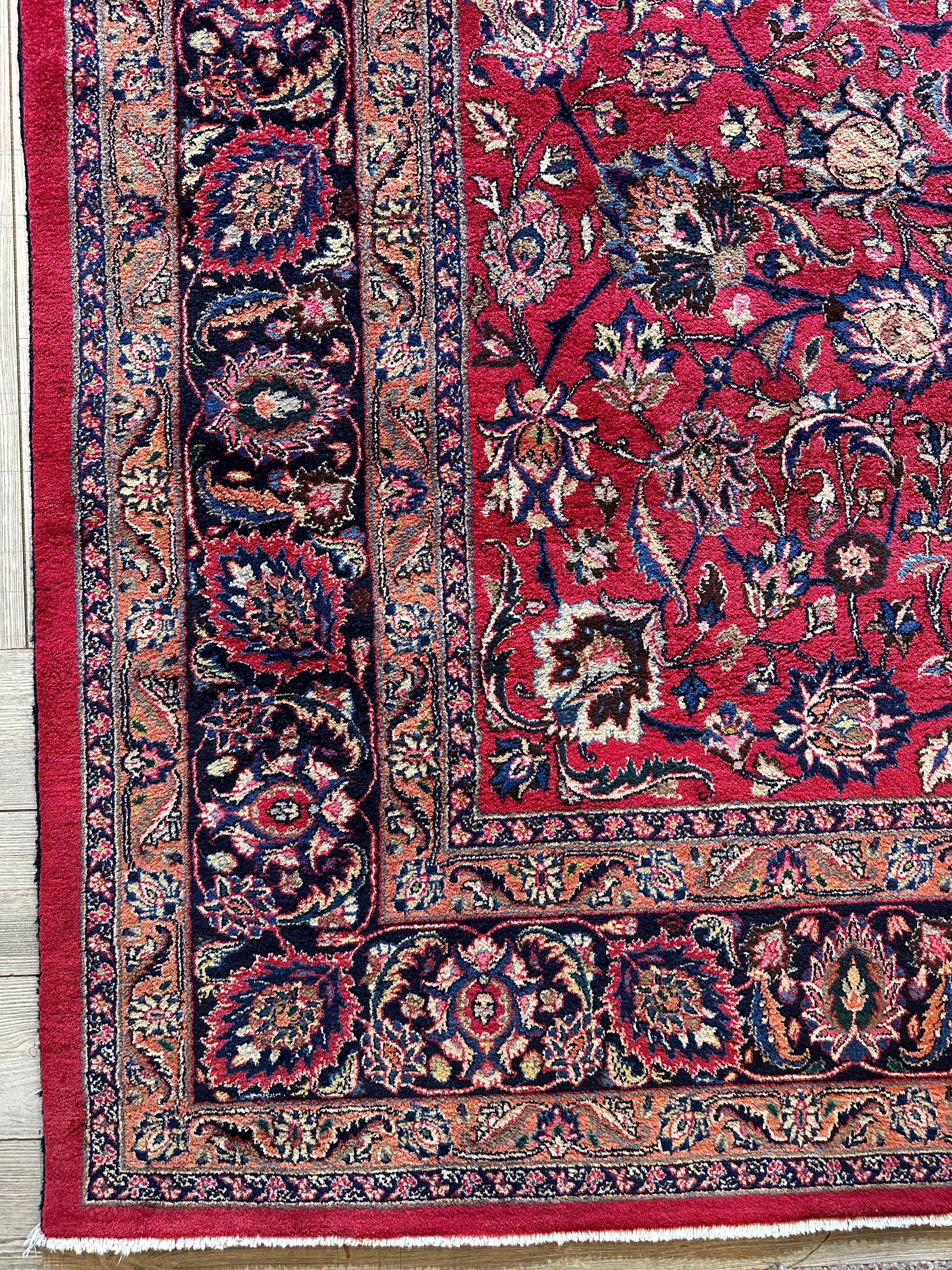 Fine Allover Persian Mashhad Rug 8’2”x11’6”