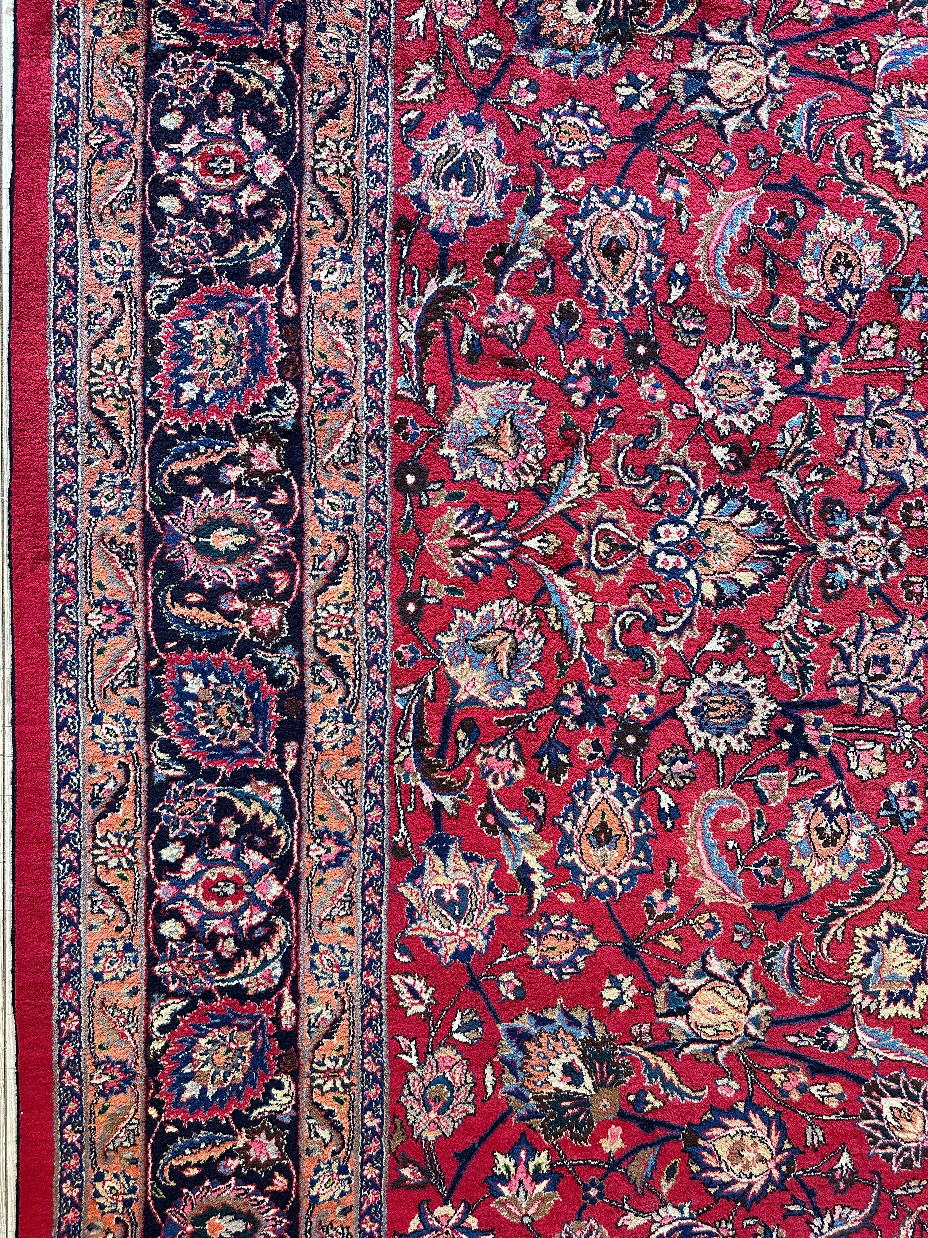 Fine Allover Persian Mashhad Rug 8’2”x11’6”