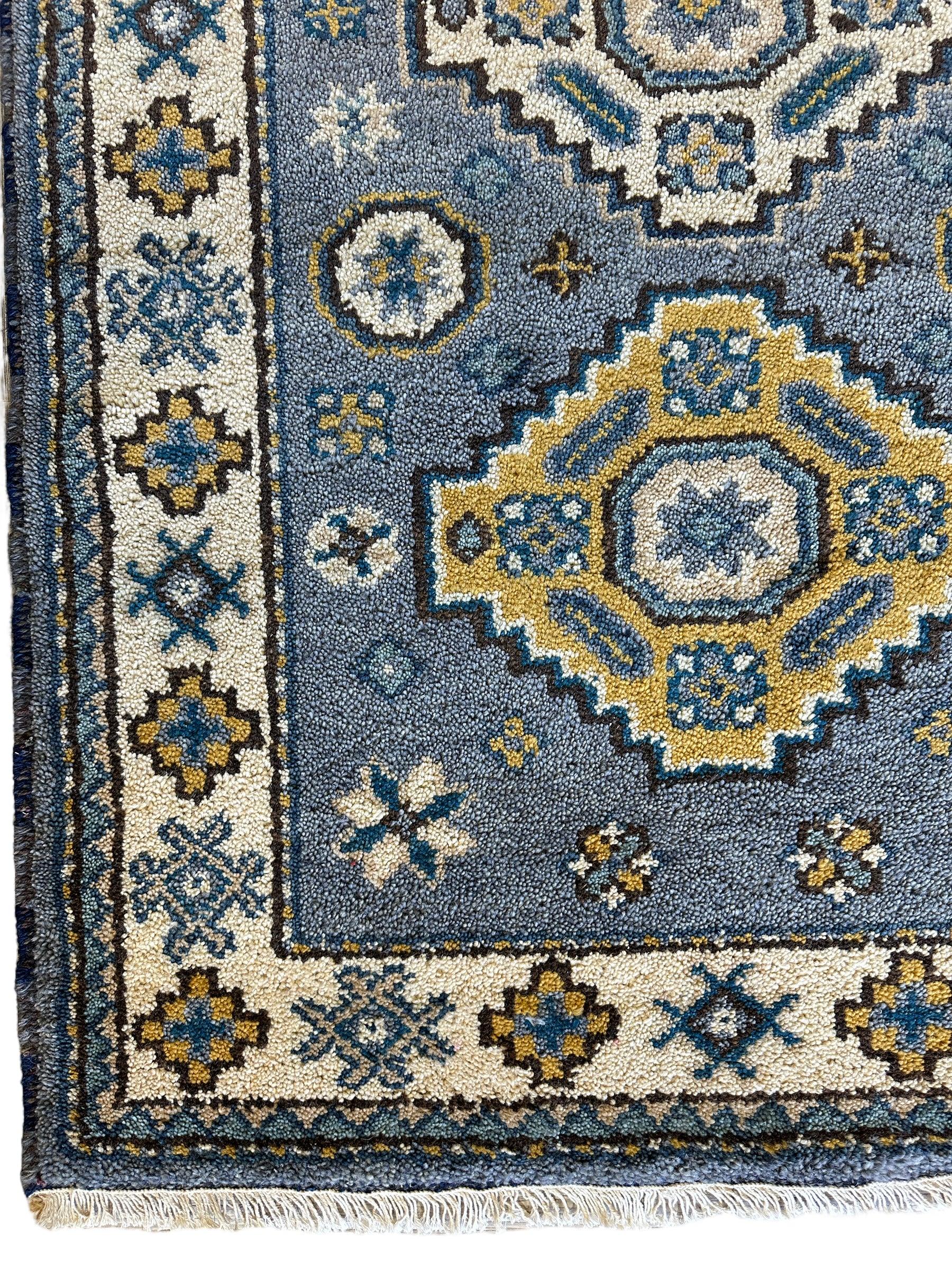 Fine Hand-Knotted Indu-Oushak Rug 3’1” x 5’1”