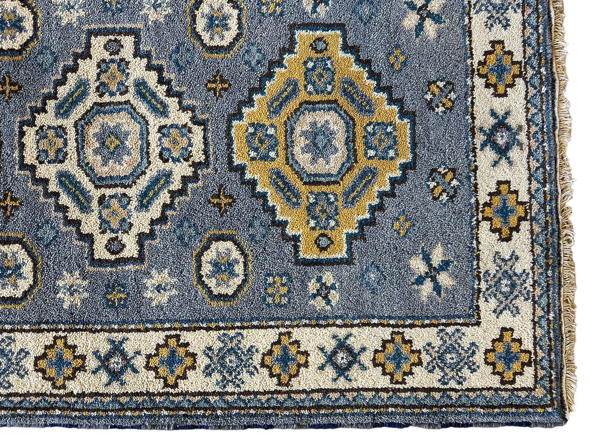 Fine Hand-Knotted Indu-Oushak Rug 3’1” x 5’1”