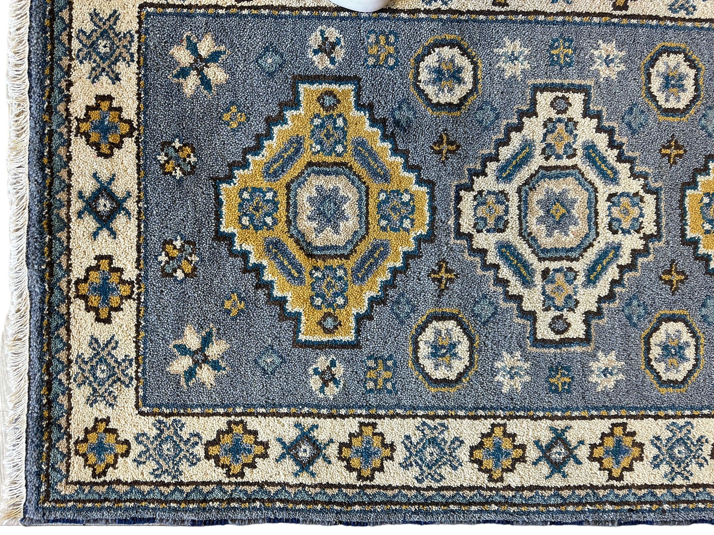 Fine Hand-Knotted Indu-Oushak Rug 3’1” x 5’1”