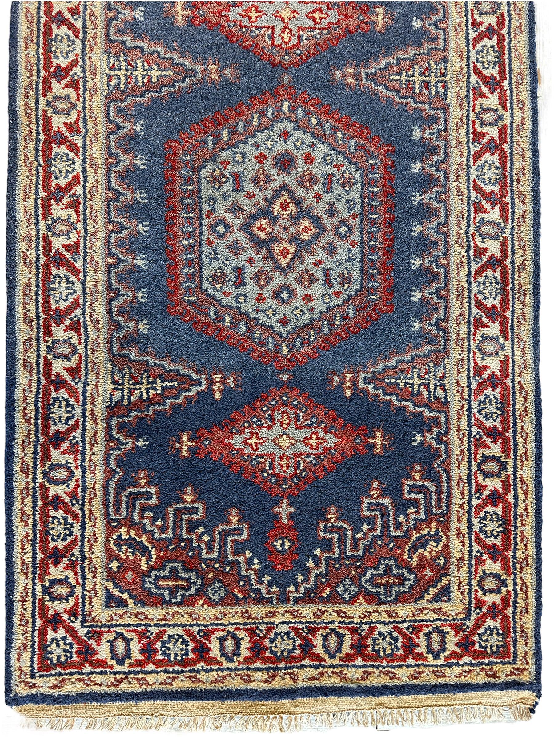 Fine Hand-Knotted Indu-Oushak Rug 3’ x 5’