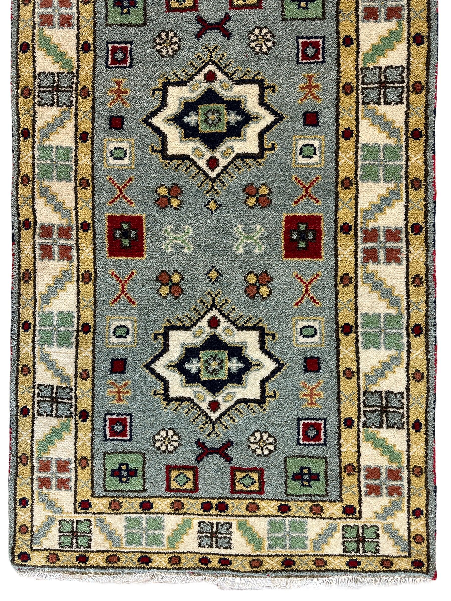 Fine Hand-Knotted Indu-Oushak Rug 3’ x 5’