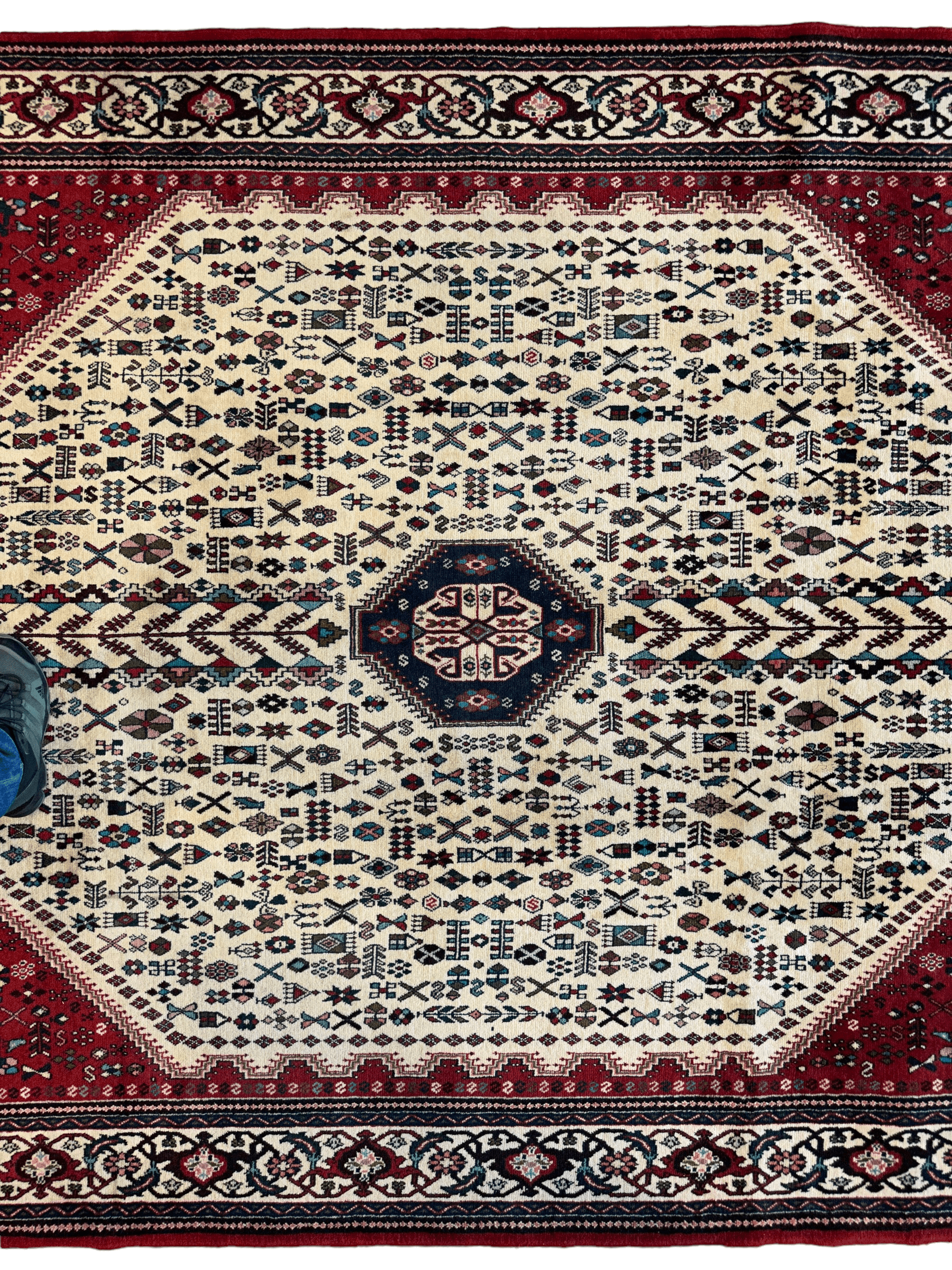 Fine Hand-knotted Persian Abadeh Rug 7’ x 10’