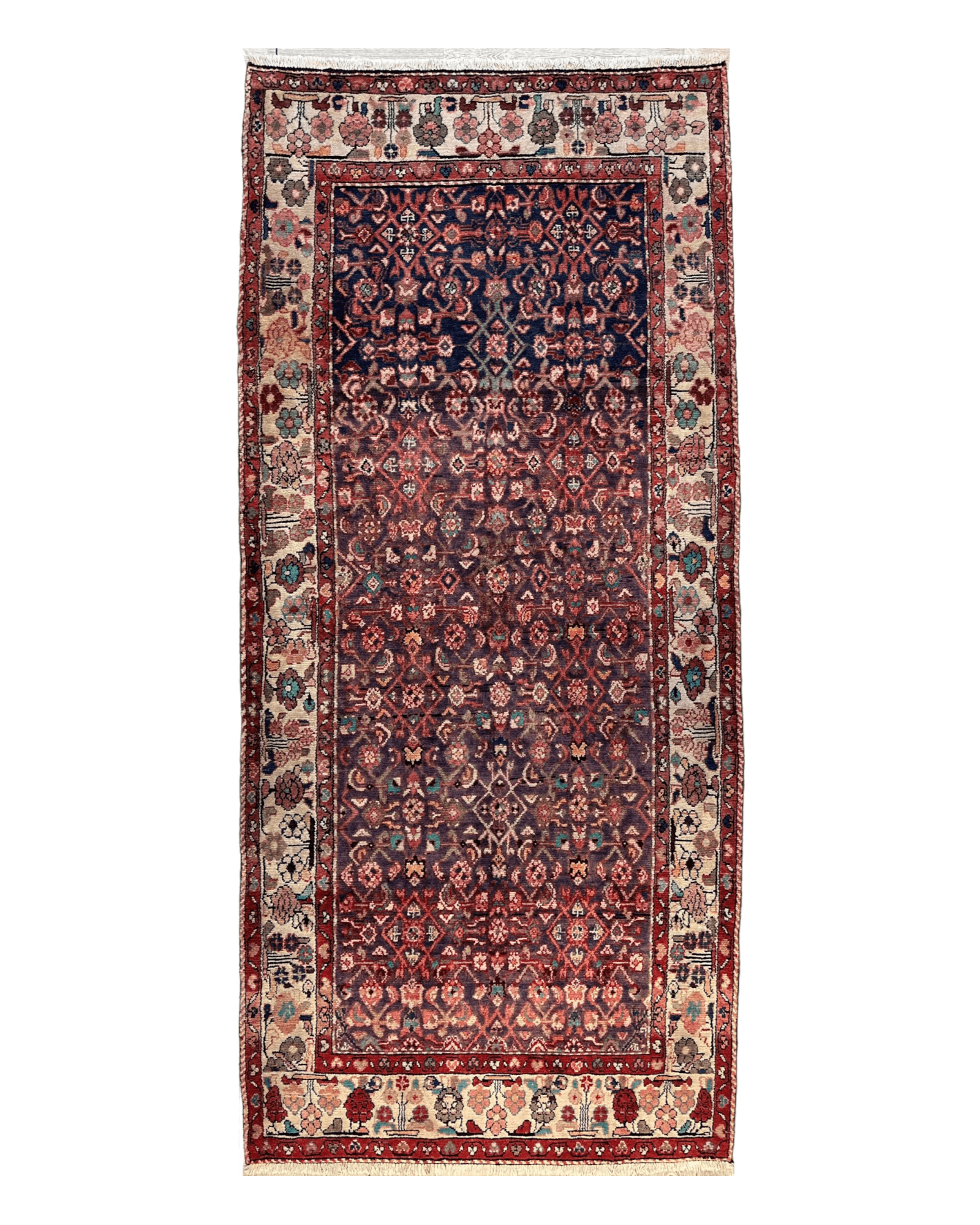 Fine Persian Borchelu Runner Rug 4’5” x 9’8”