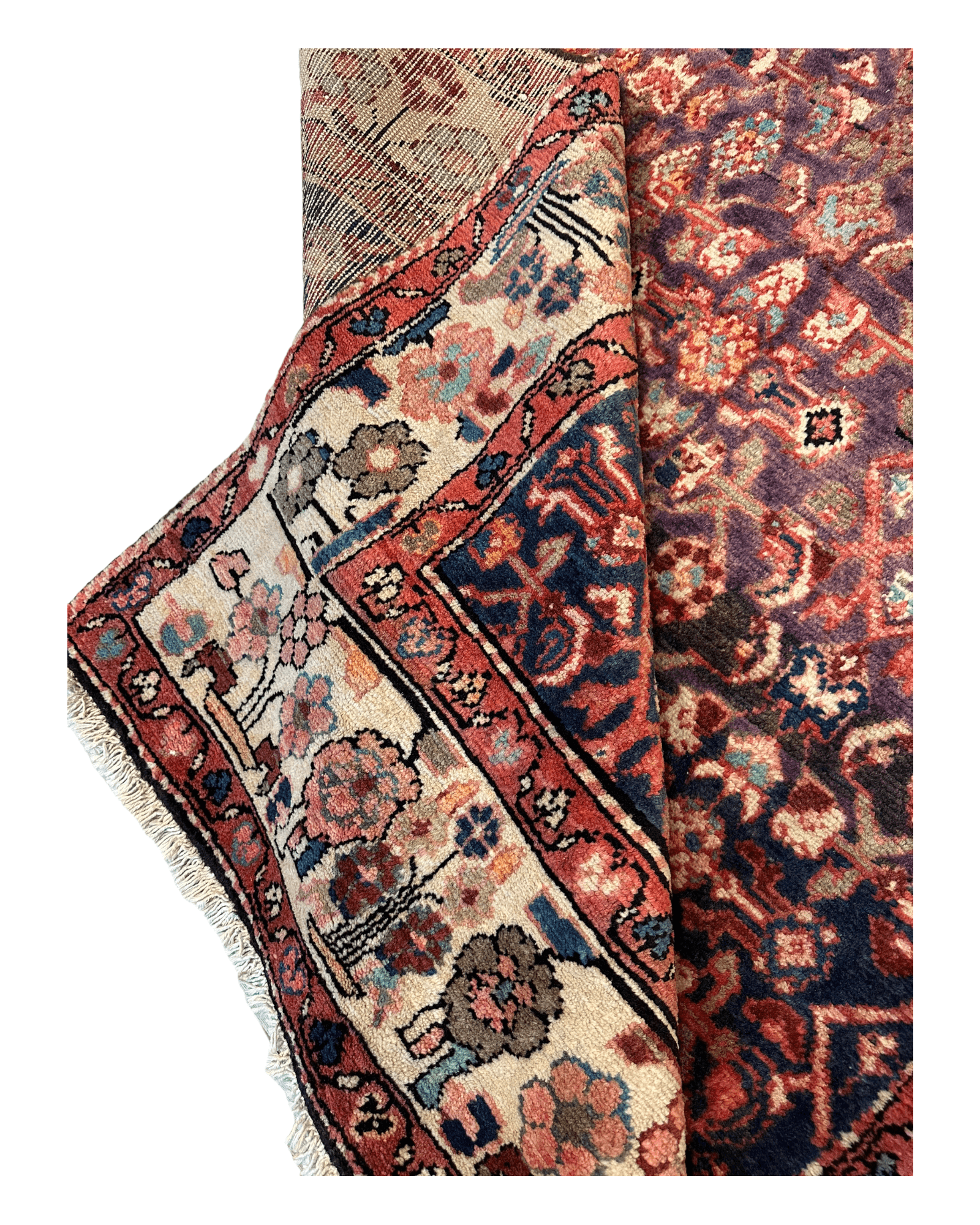 Fine Persian Borchelu Runner Rug 4’5” x 9’8”