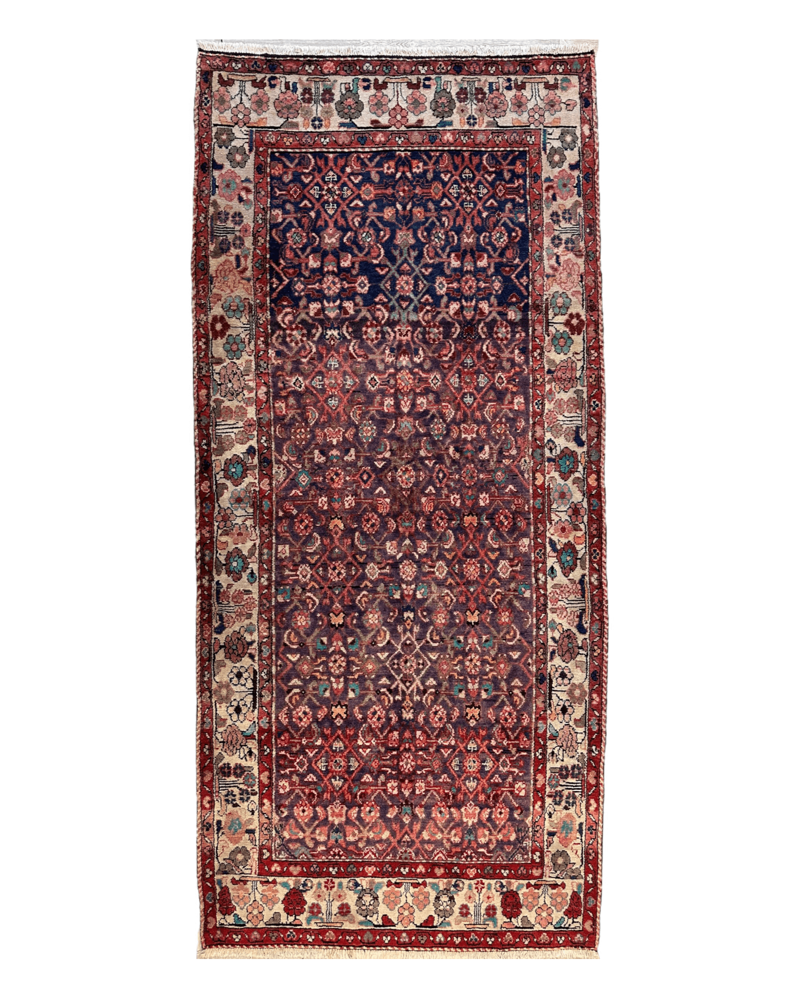 Fine Persian Borchelu Runner Rug 4’5” x 9’8”