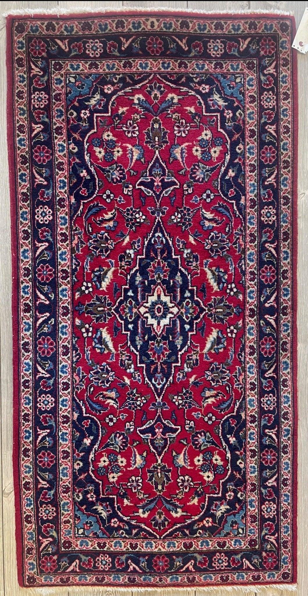 Fine Persian Kashan Runner Rug 2’6''x5 ft