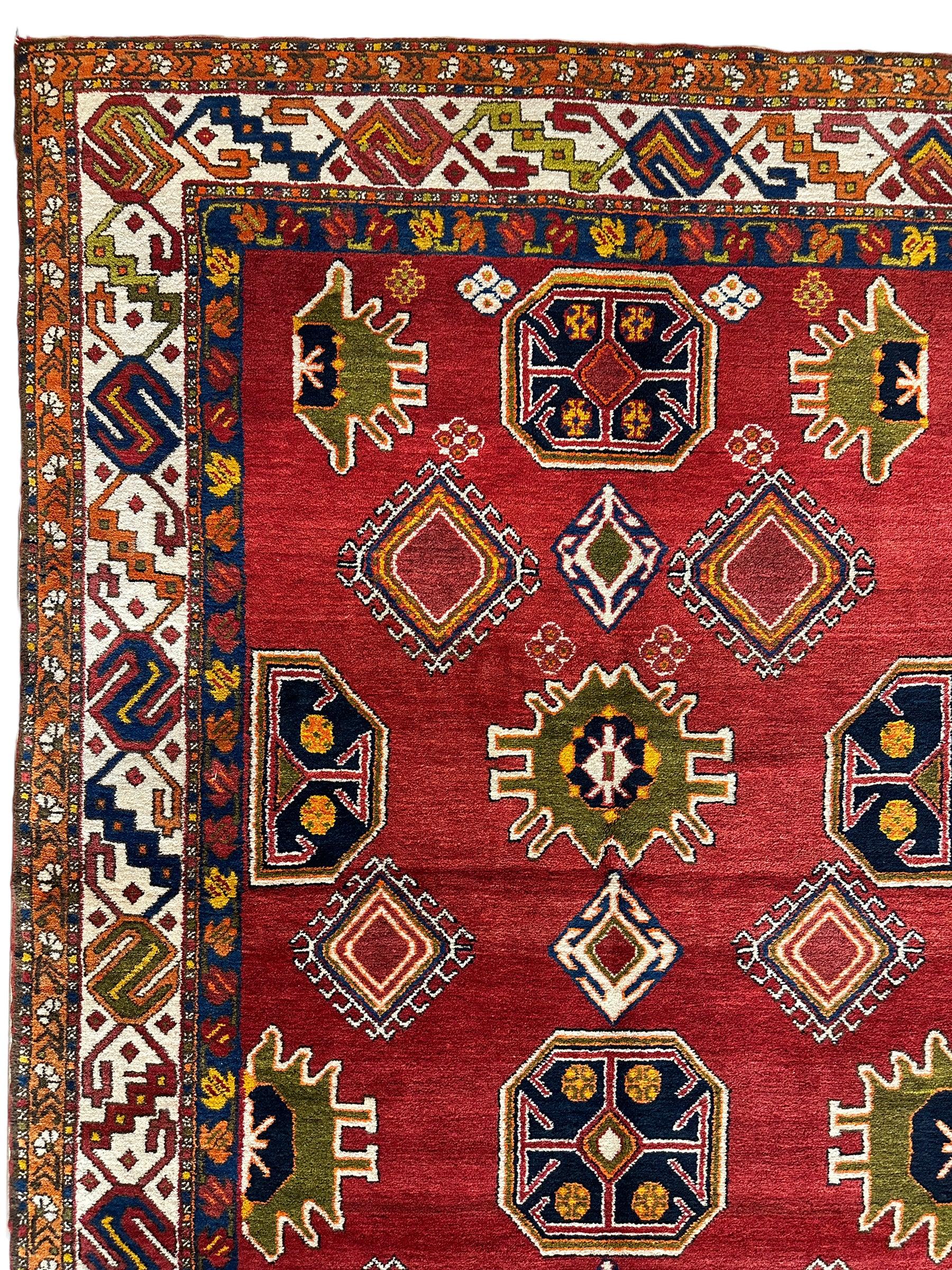 Fine Persian Meshkin Wool on Cotton Rug 5 x 11