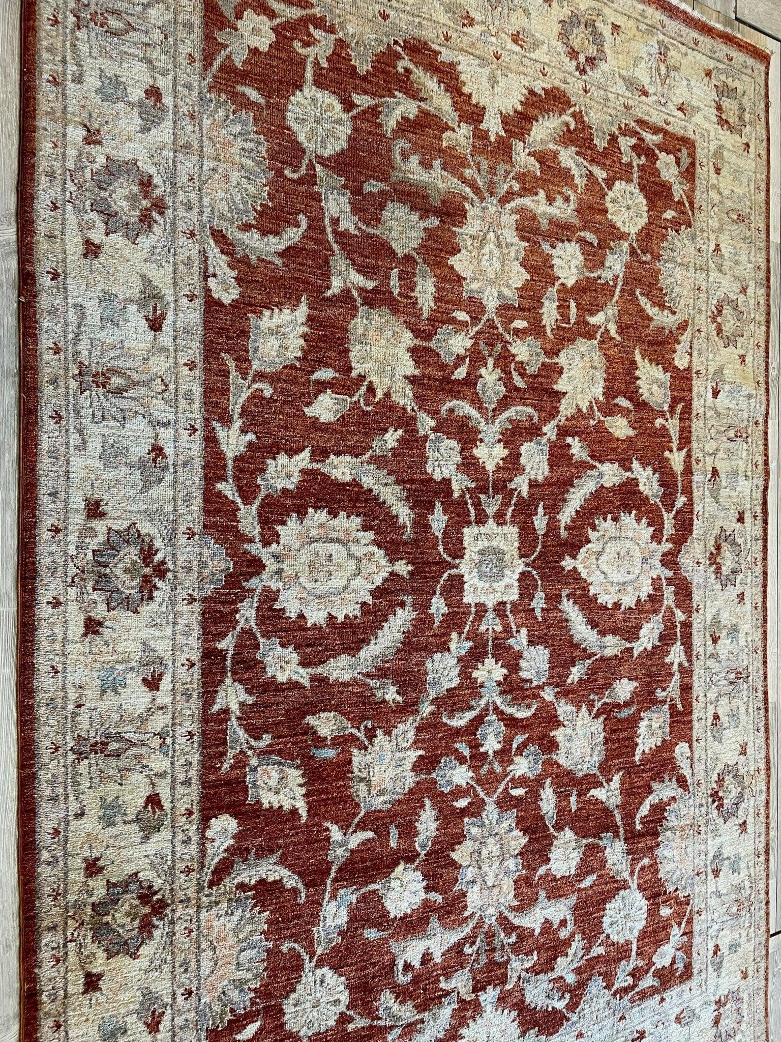 Fine Vintage Pak Oushak Area Rug 6 x 9 ft