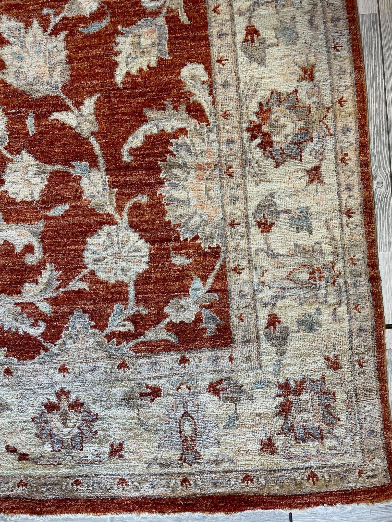 Fine Vintage Pak Oushak Area Rug 6 x 9 ft