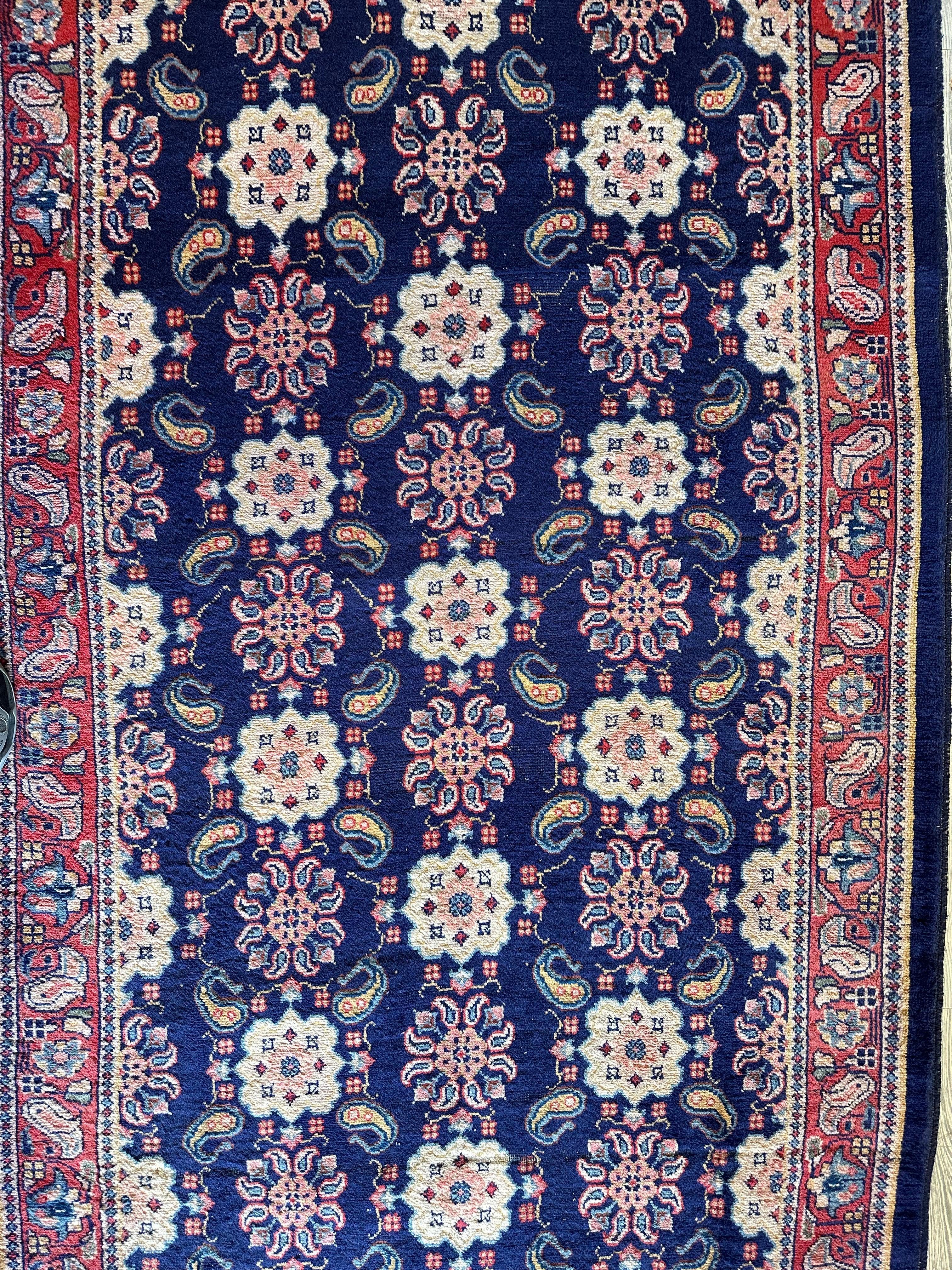 Fine Vintage Veramin Persian Runner / Area Rug 10'2'' x 4'3''