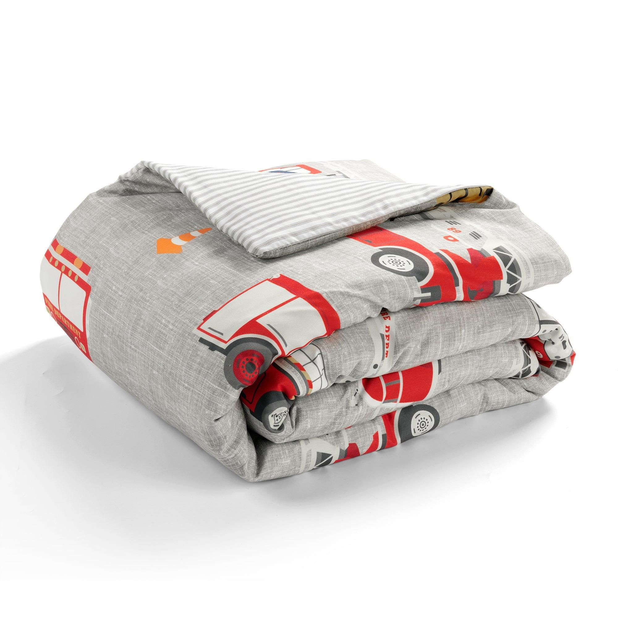 Fire Truck 7-Pound Weighted Blanket Set