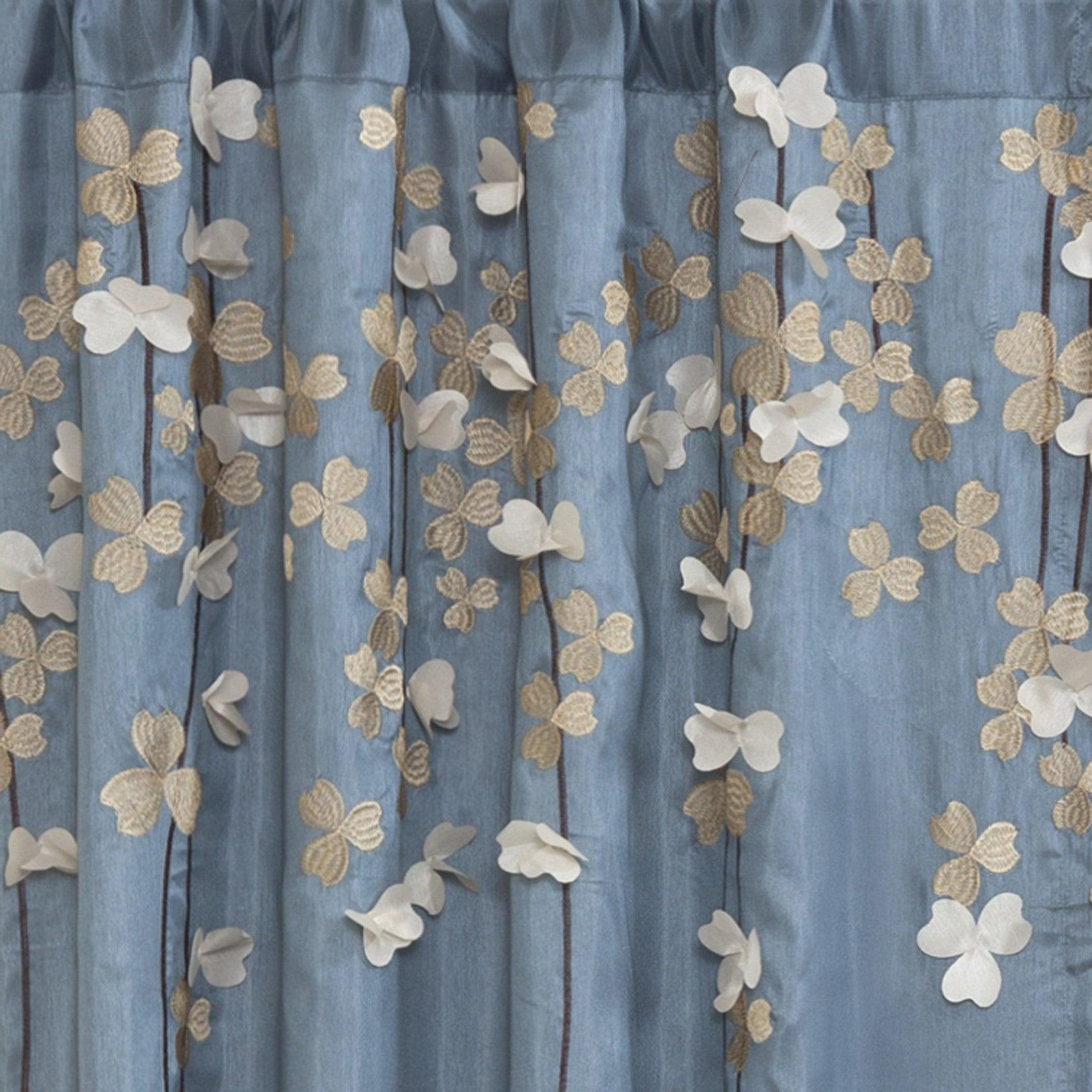 Flower Drops Window Curtain