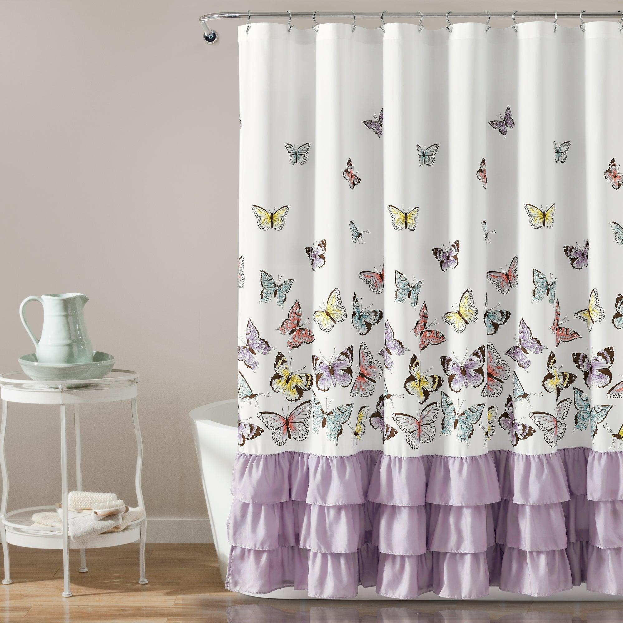 Flutter Butterfly Shower Curtain