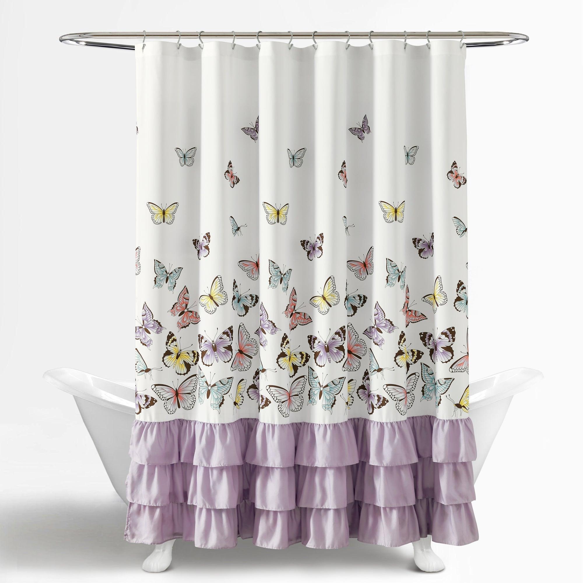 Flutter Butterfly Shower Curtain