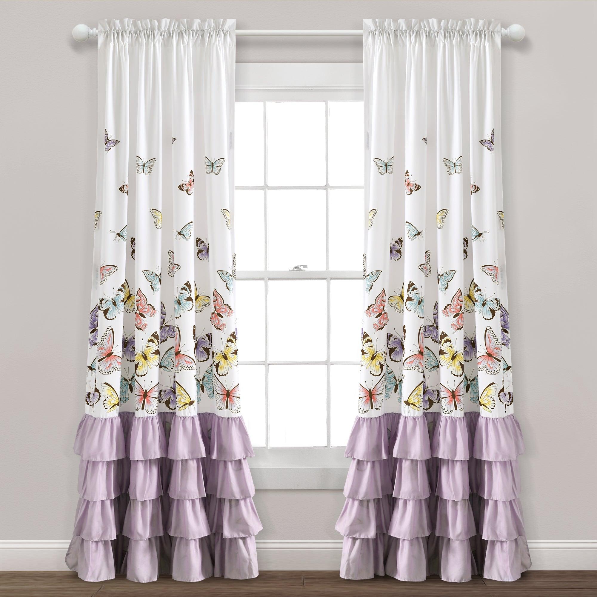 Flutter Butterfly Window Curtain Set