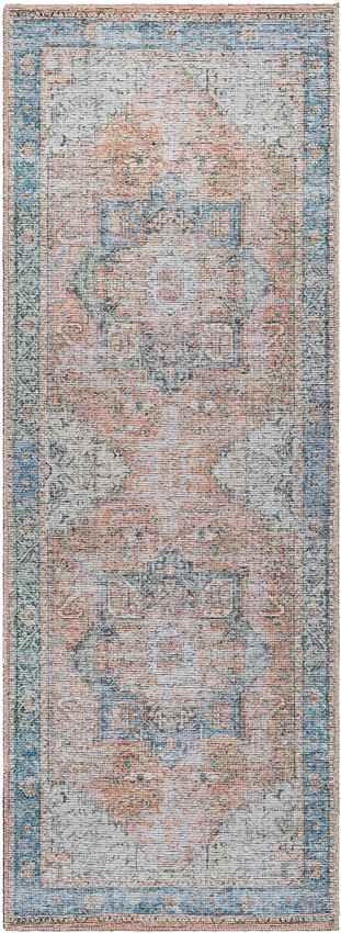 Fyllia Traditional Burnt Orange Washable Area Rug