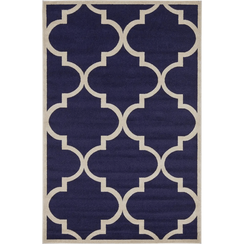 Geometric austin trellis rug