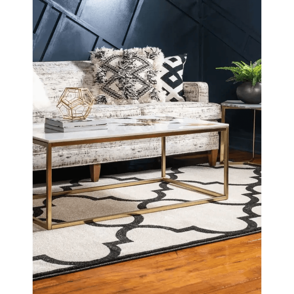 Geometric austin trellis rug