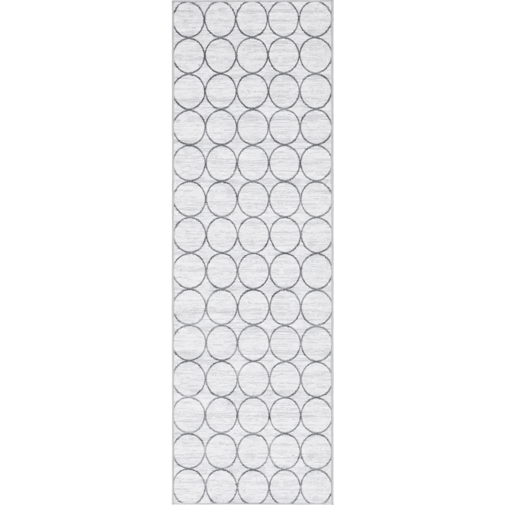 Geometric matrix trellis dots rug