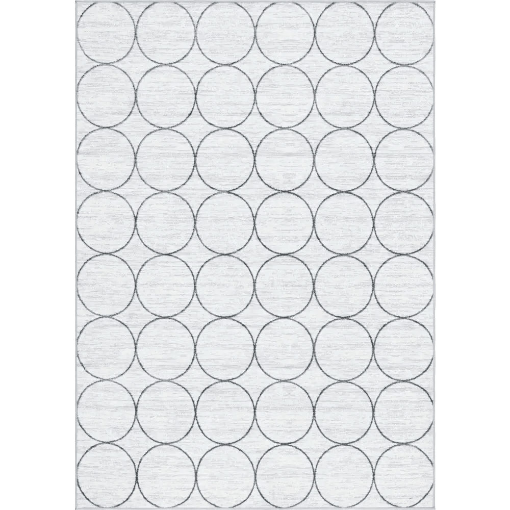 Geometric matrix trellis dots rug