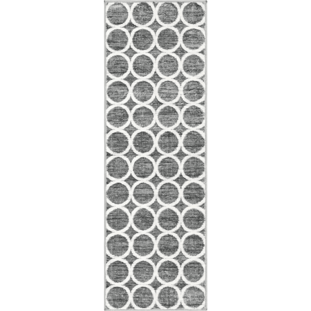 Geometric matrix trellis dots rug