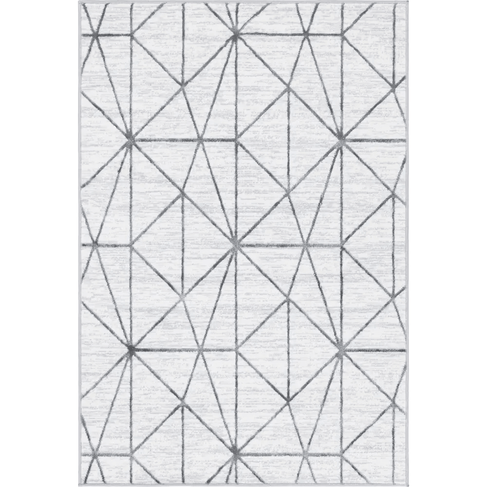 Geometric matrix trellis rug