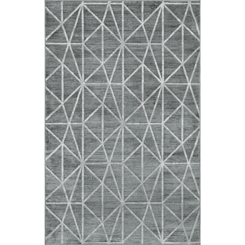 Geometric matrix trellis rug