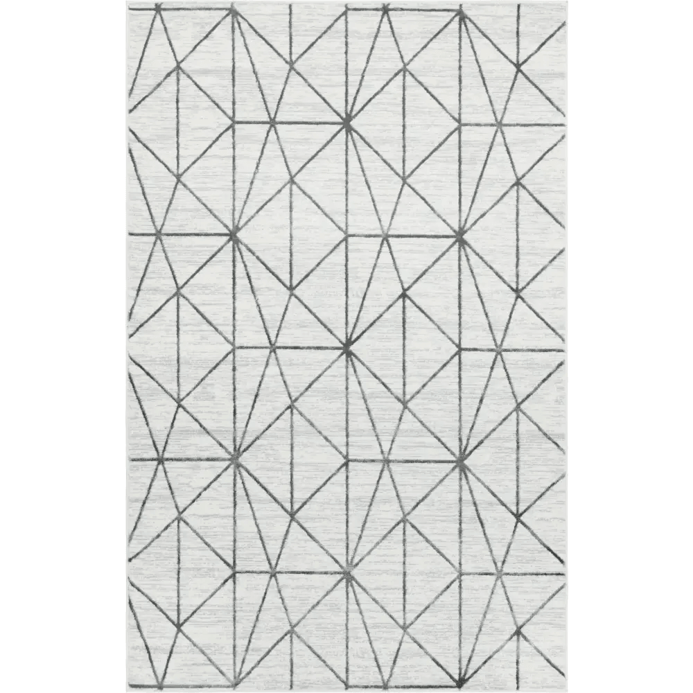 Geometric matrix trellis rug