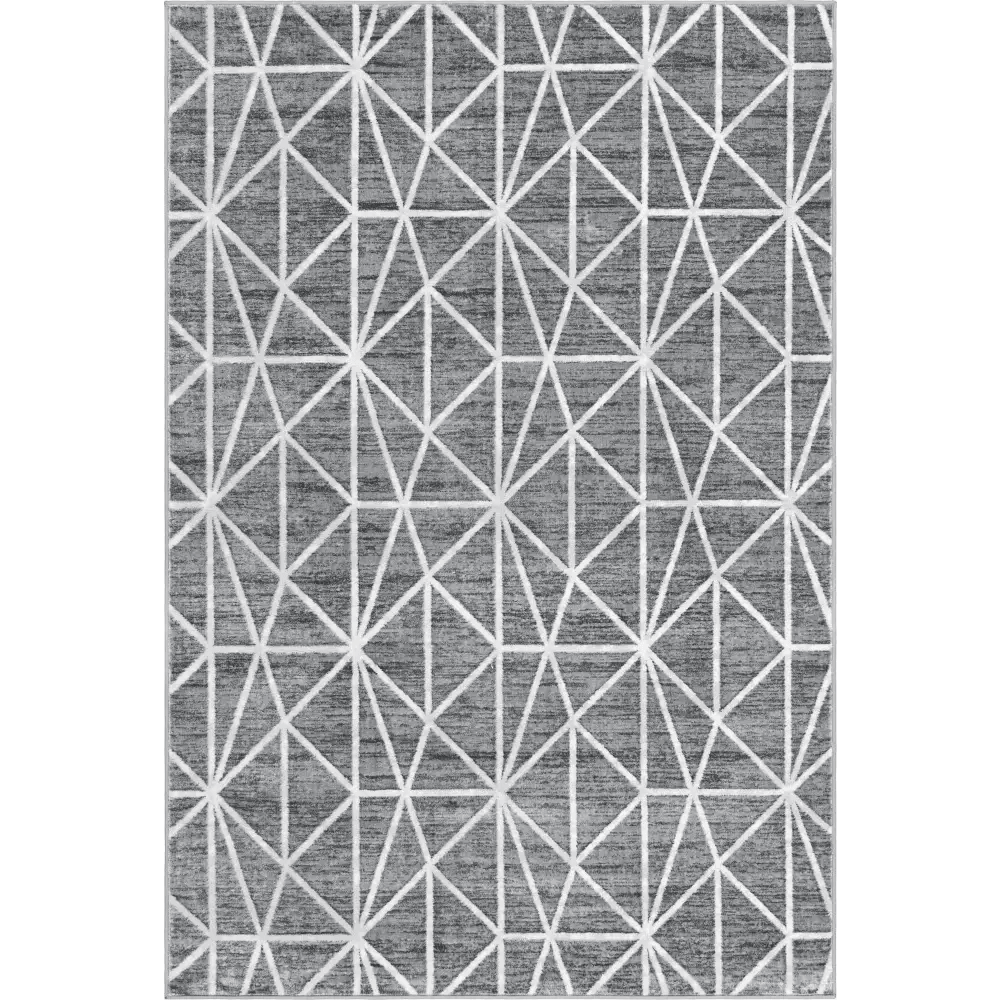 Geometric matrix trellis rug